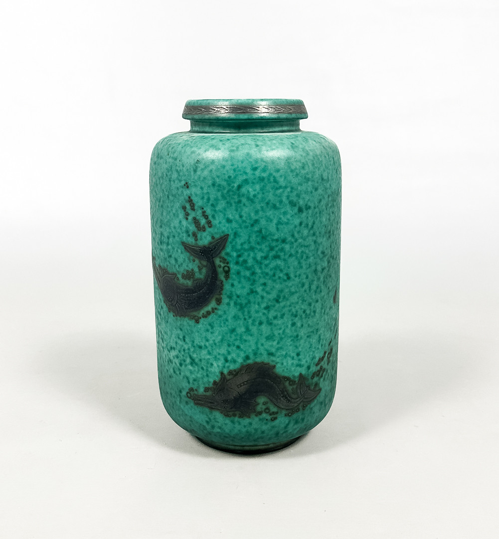 WILHELM KÅGE. VAS, stengods, "Argenta", Gustavsberg.