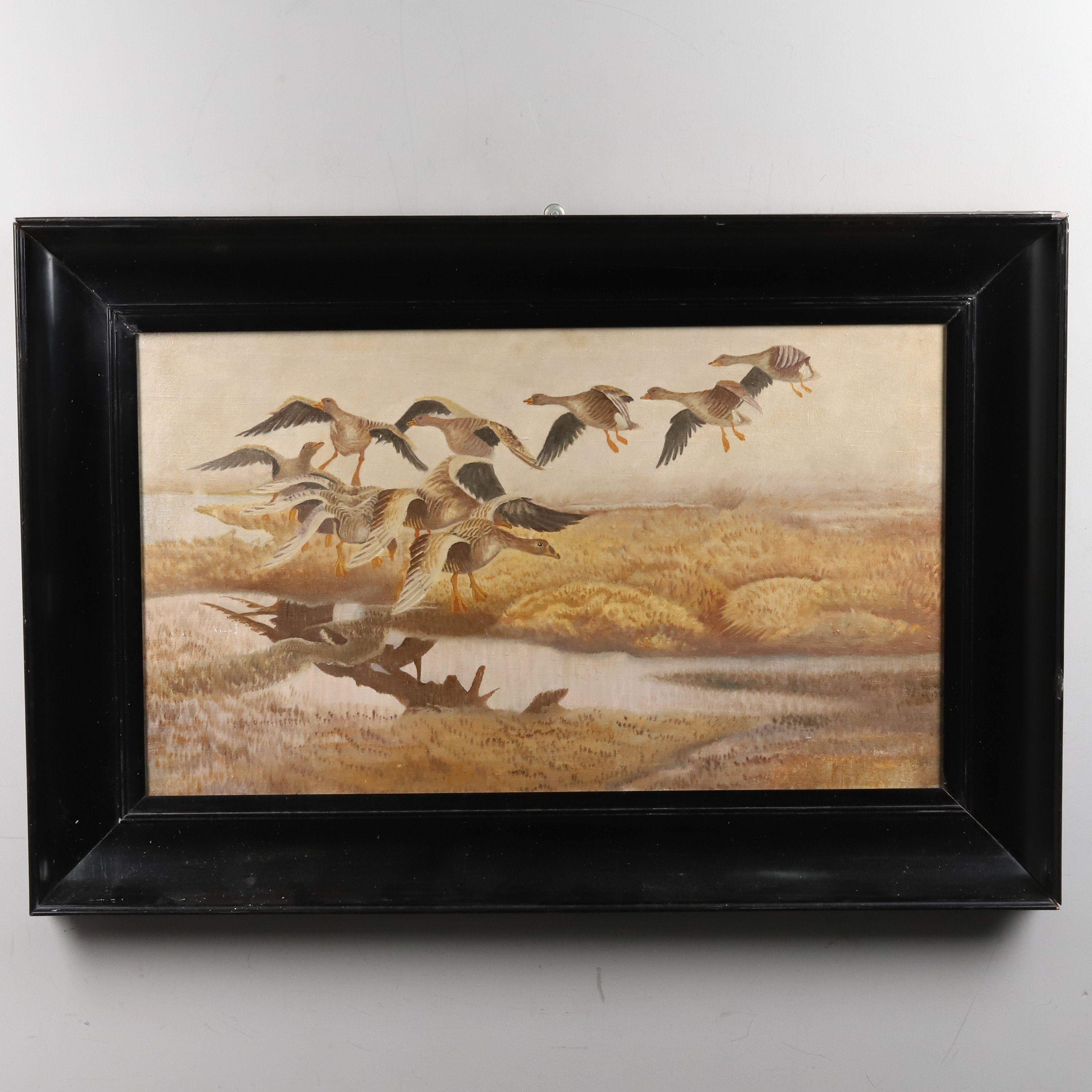 OKÄND KONSTNÄR. OLJA PÅ DUK, reproduktion efter Bruno Liljefors.