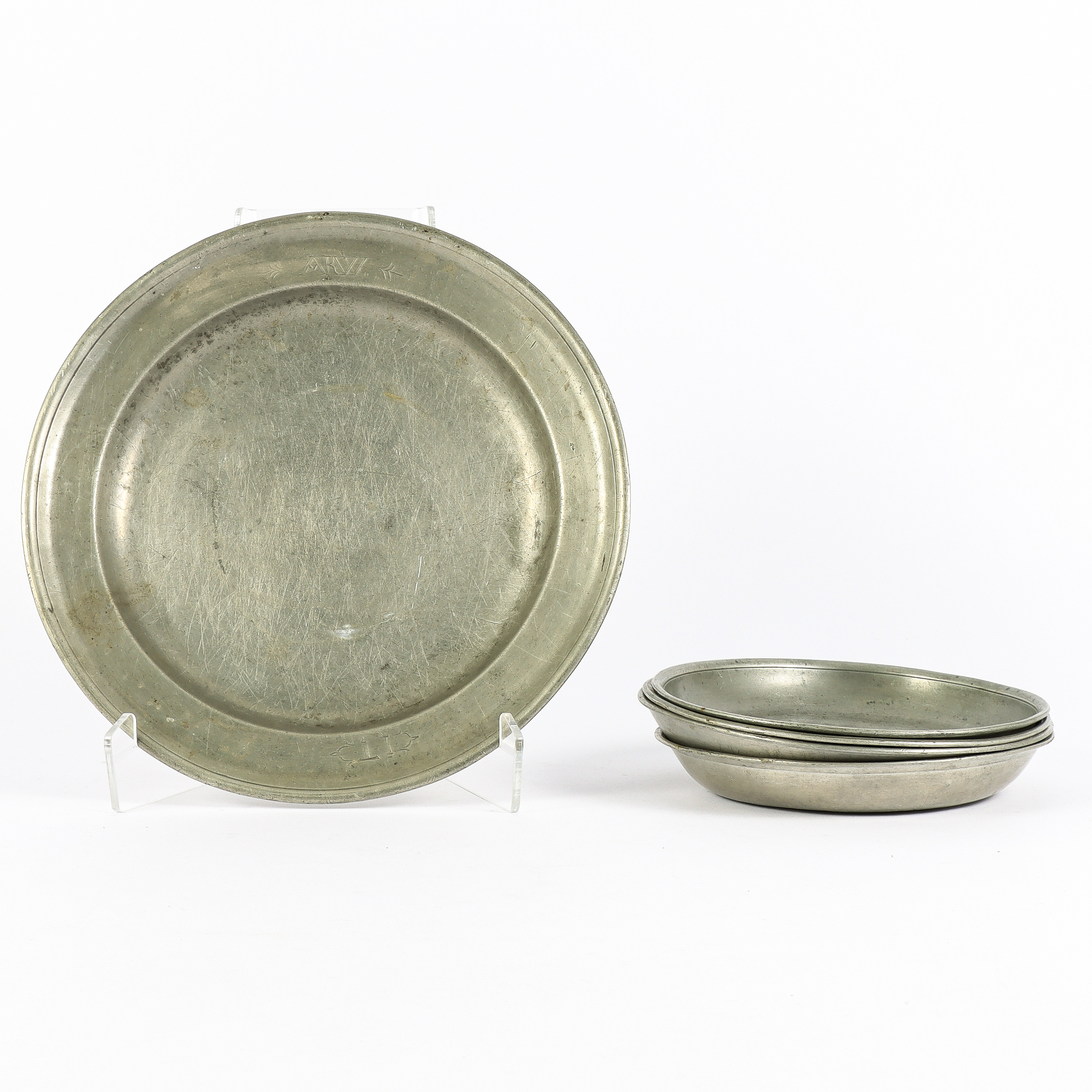 FAT OCH TALLRIKAR, tenn, 18/1900-tal.