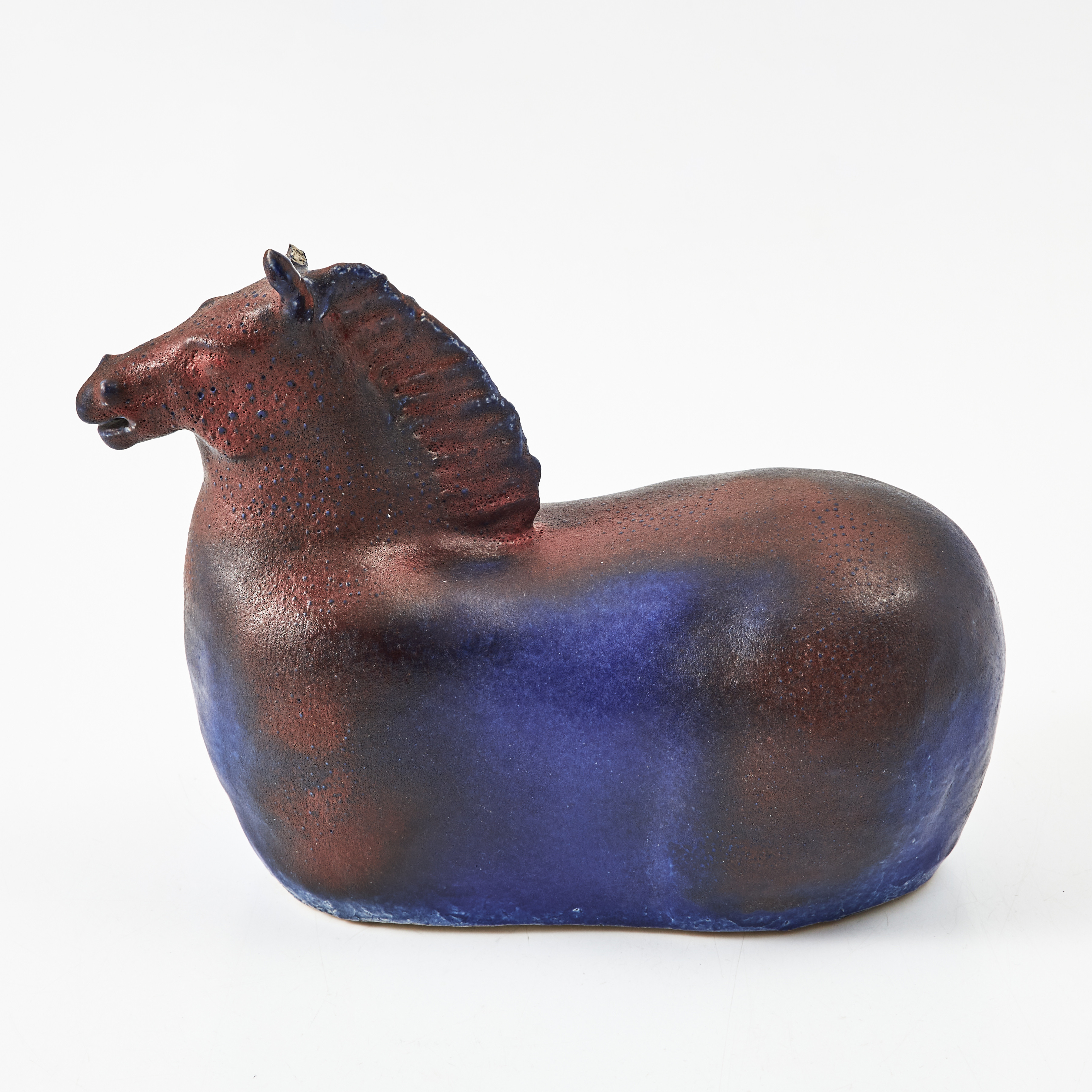 KJELL JANSSON. Skulptur, häst, stengods, signerad.