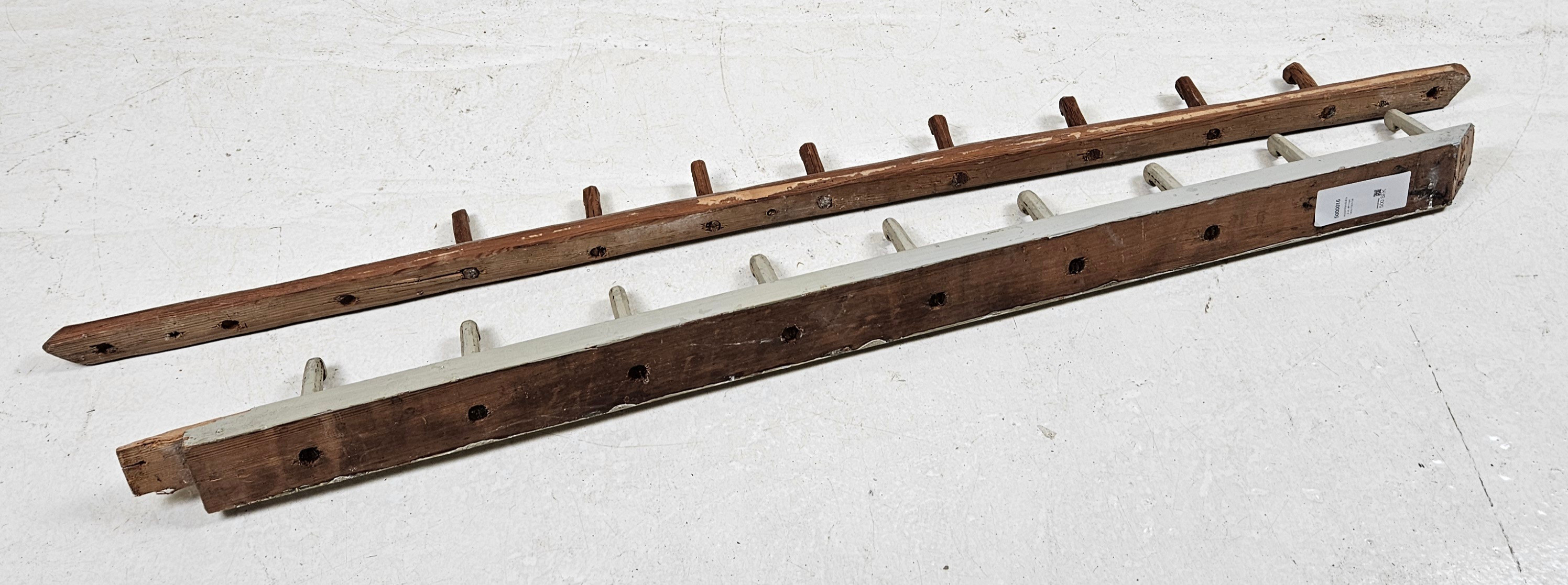 KNOPPBRÄDEN, 2 st, allmoge, 1800/1900-tal.