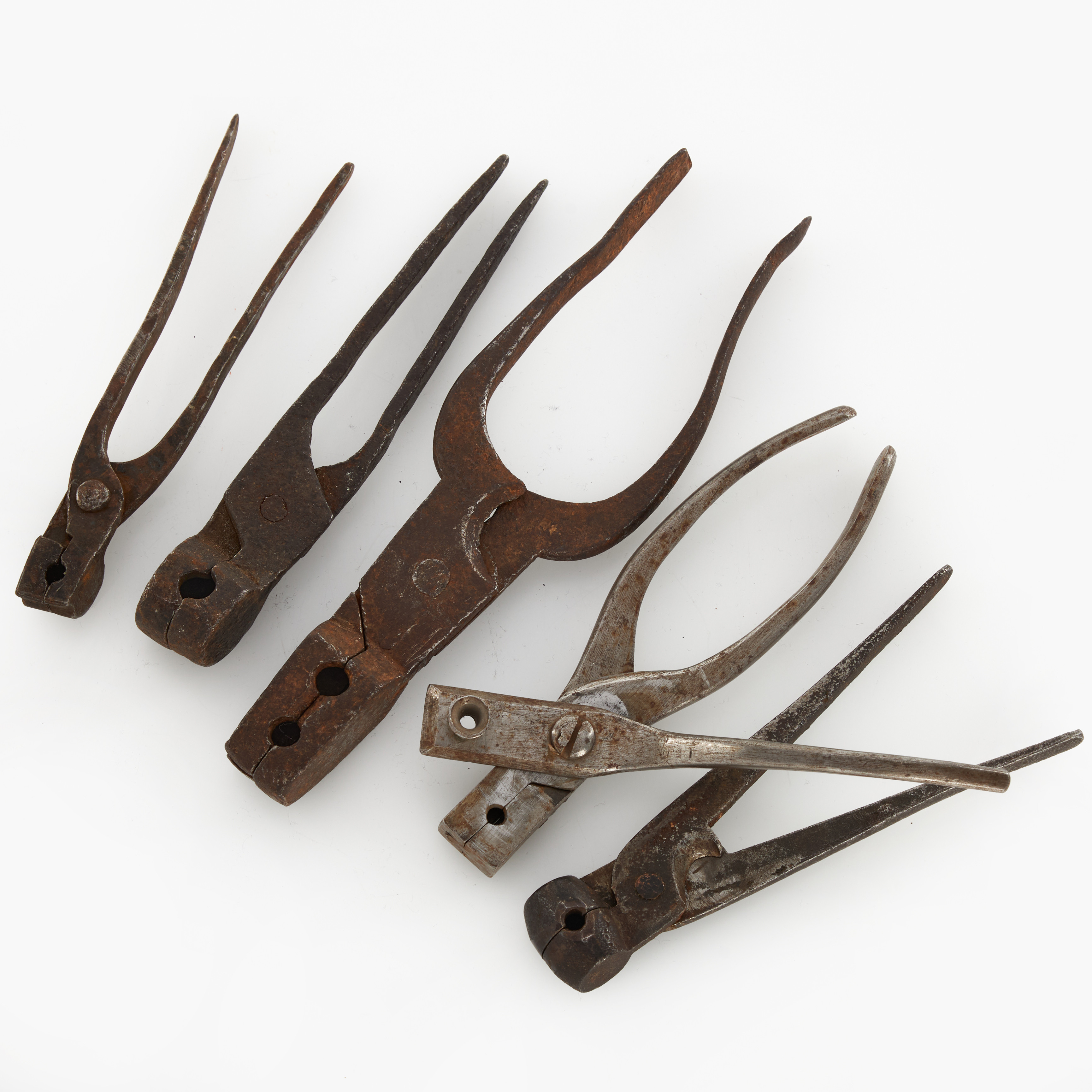 KULTÄNGER, 5 st, 1800-tal, för rundkula.