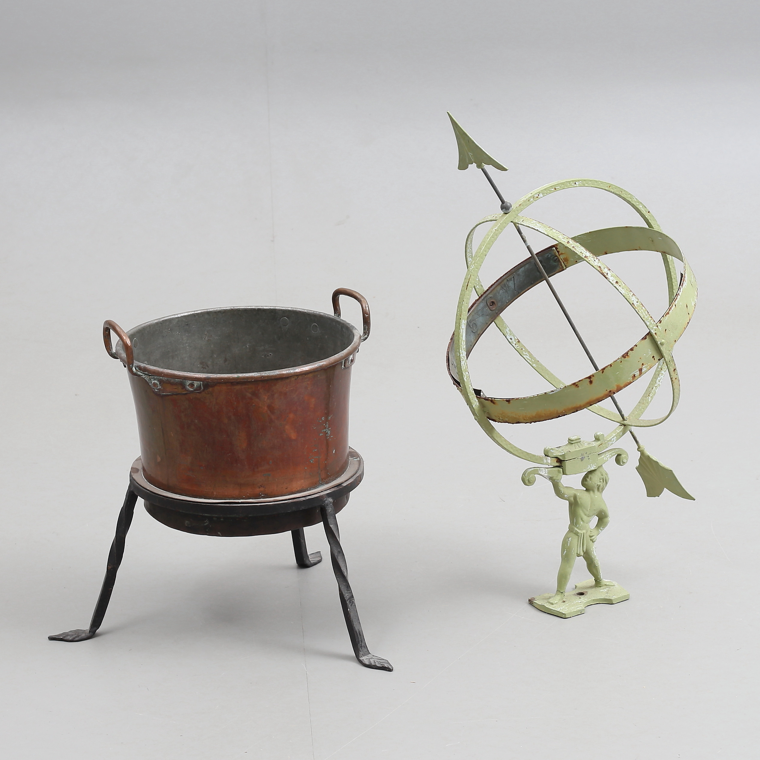 KOPPARBUNKE samt SOLUR, 1800/1900-tal.