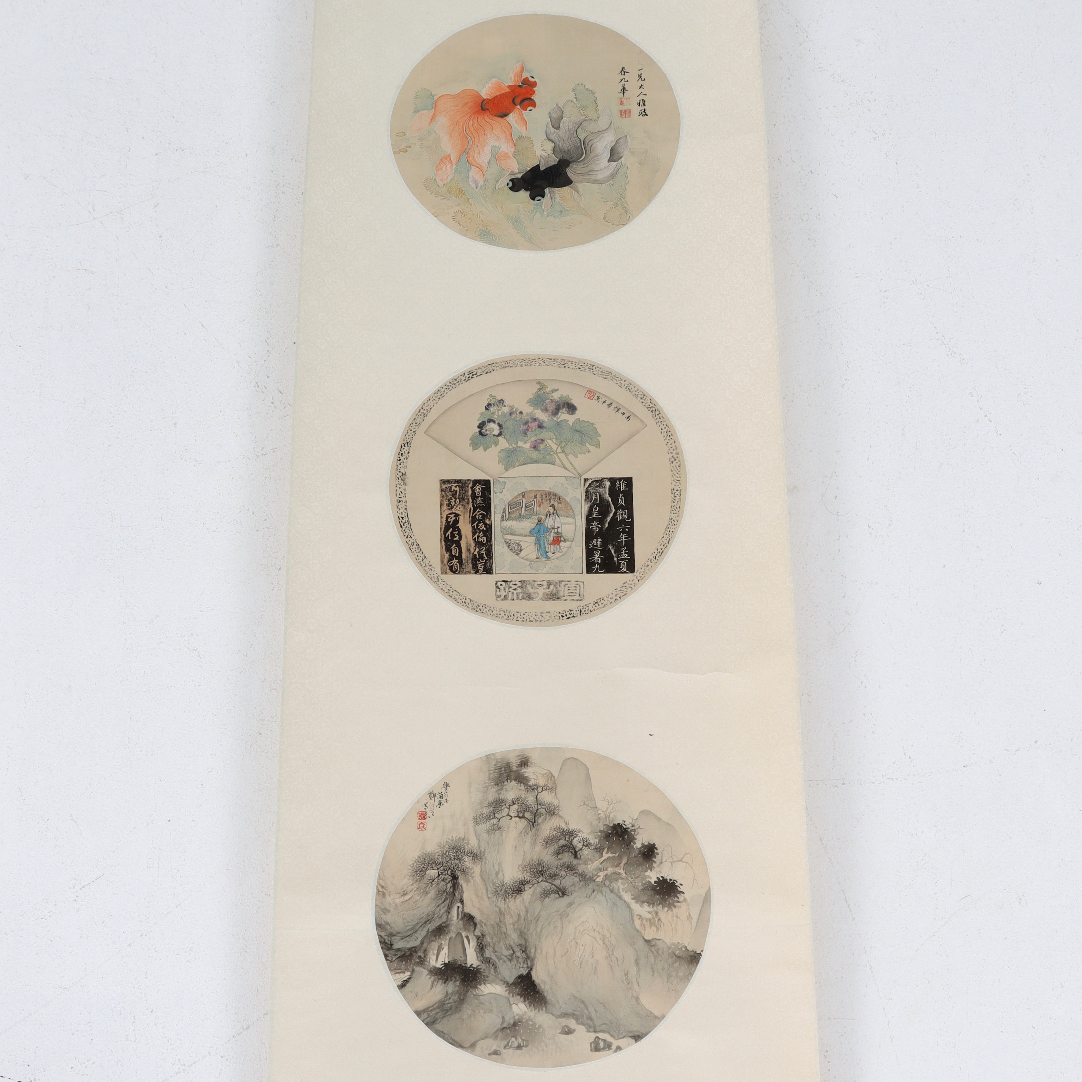 RULLMÅLNING, tusch, akvarell på papper, Kina.