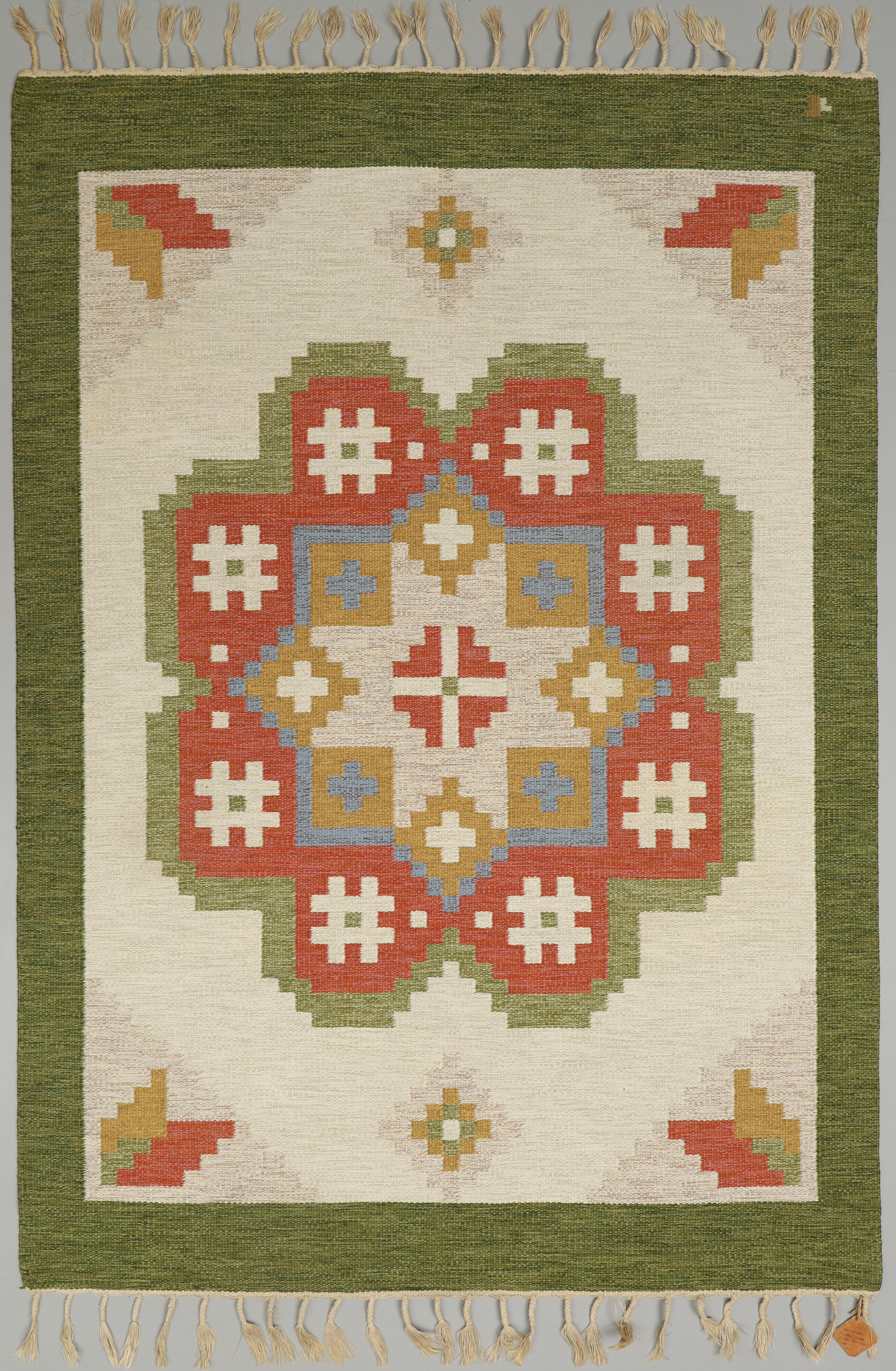 MATTA "LISTER", rölakan, Erik Lundberg, Vävaregården Eringsboda. Ca 170x230 cm.