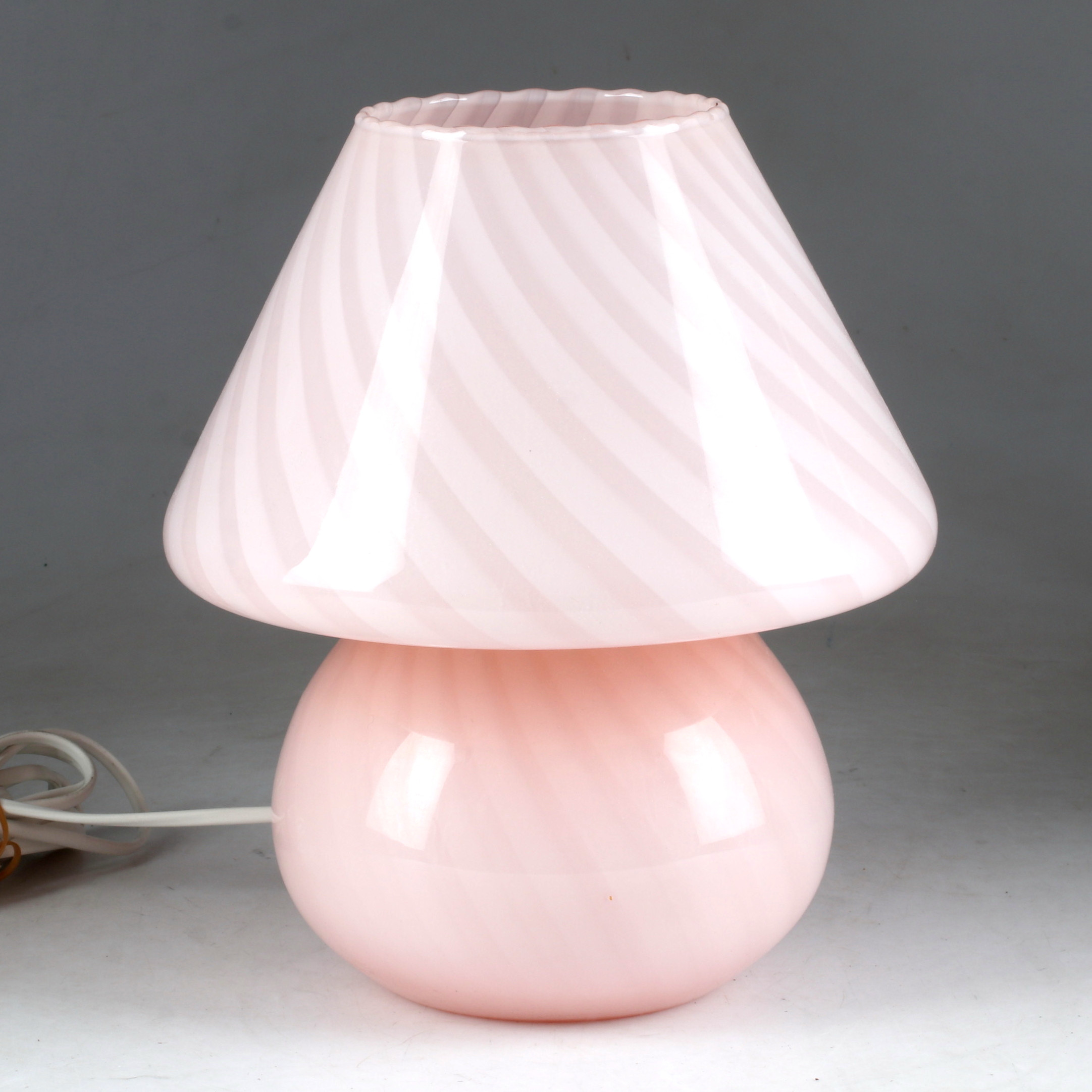 BORDSLAMPA, glas, Murano, "Swirl", Italien, 1900-tal.