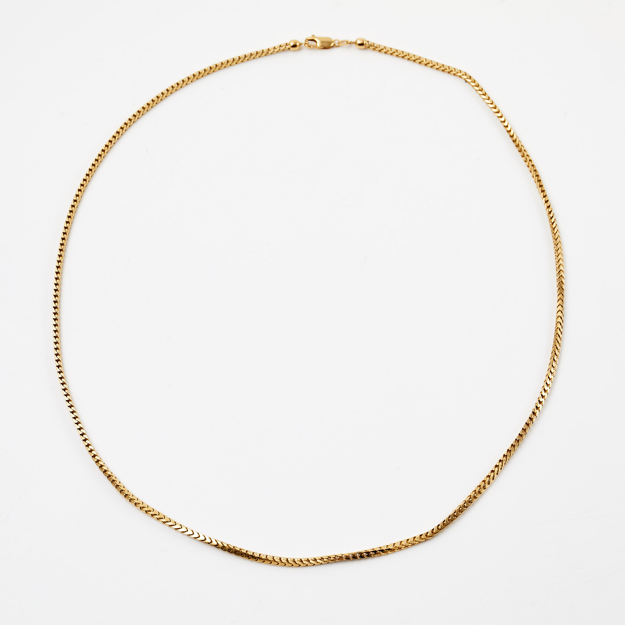 HALSBAND, 18 k guld, fantasilänk, Italien.