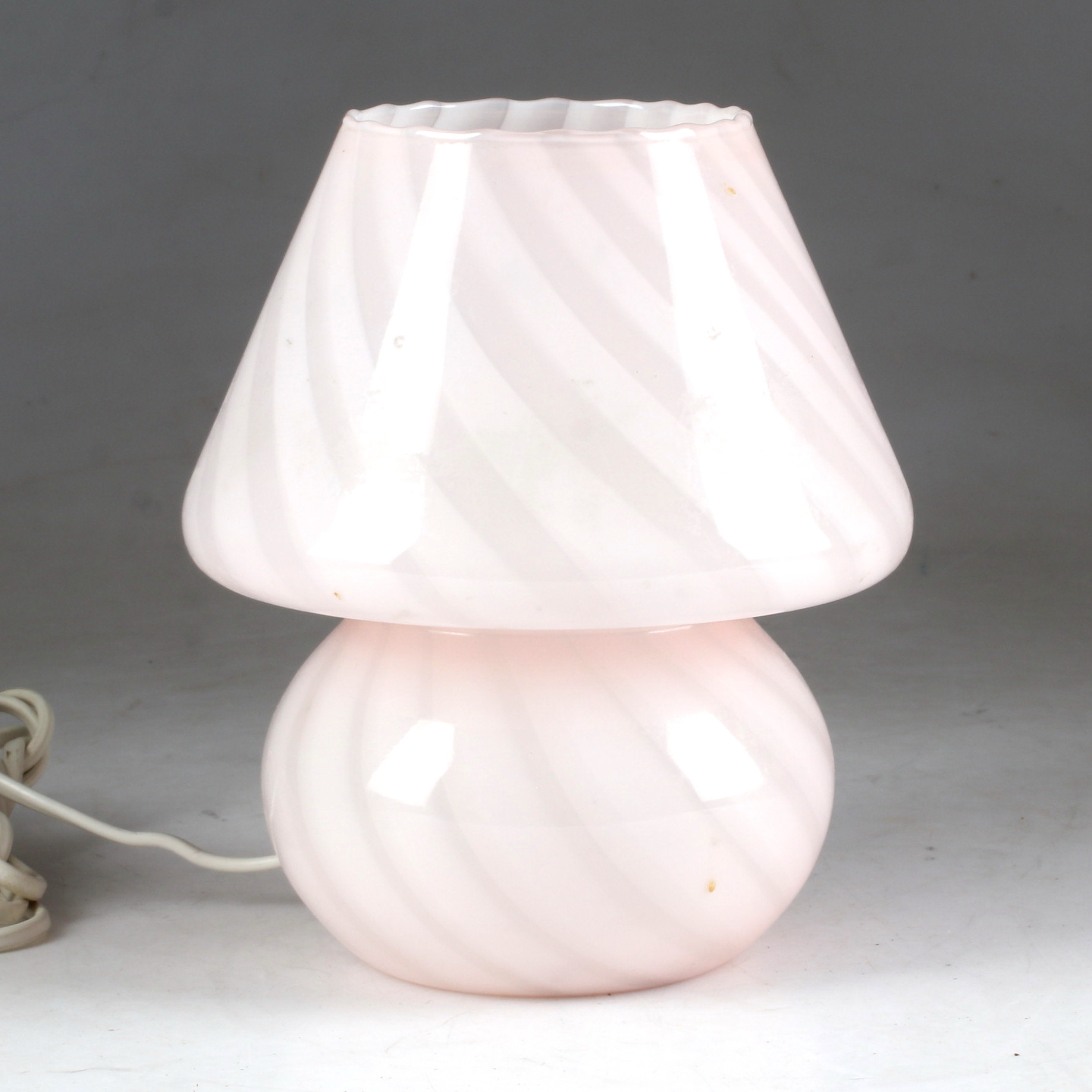 BORDSLAMPA, glas, Murano, "Swirl", Italien, 1900-tal.