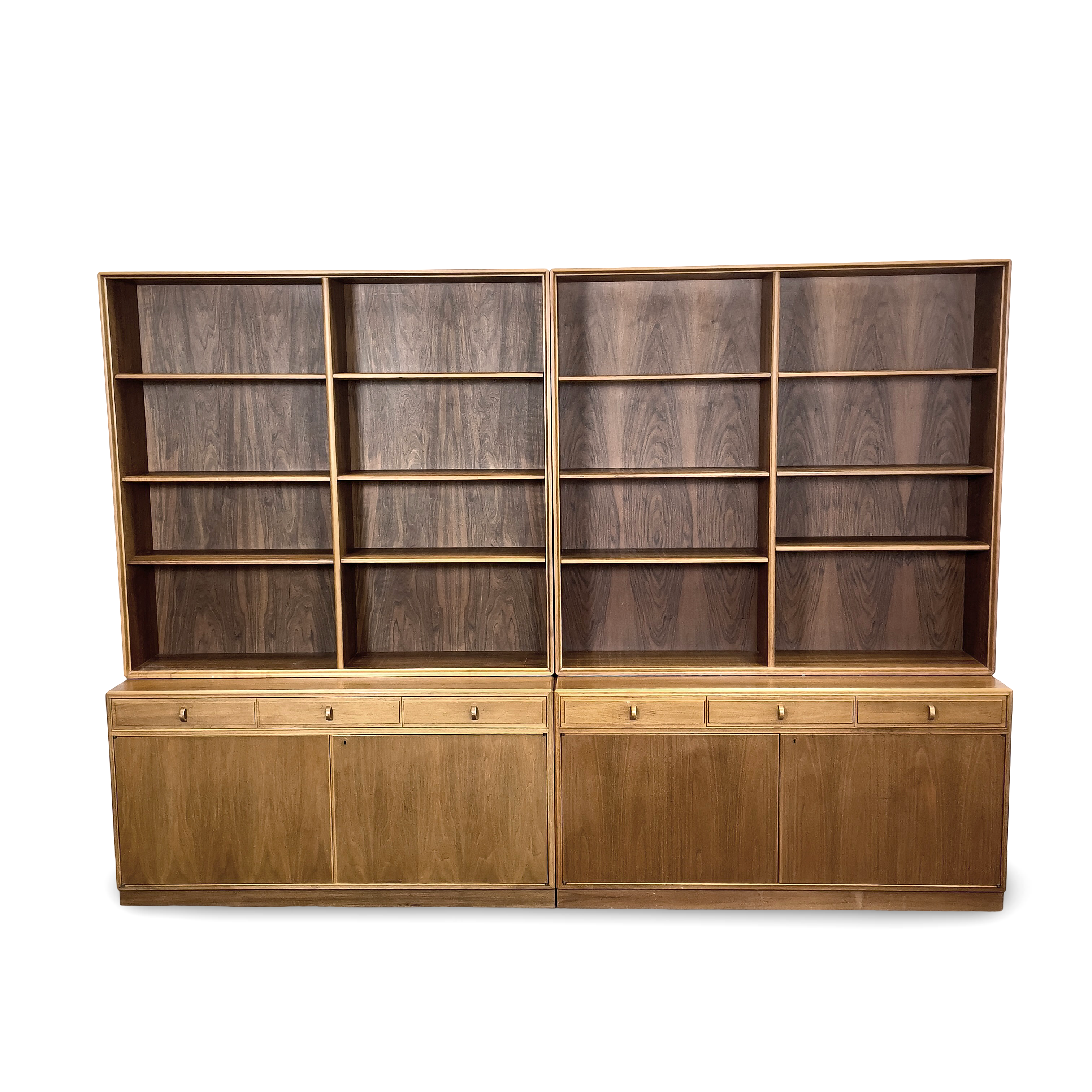 BERTIL FRIDHAGEN, BOKHYLLA, 4 delar, valnöt, Bodafors, 1961.