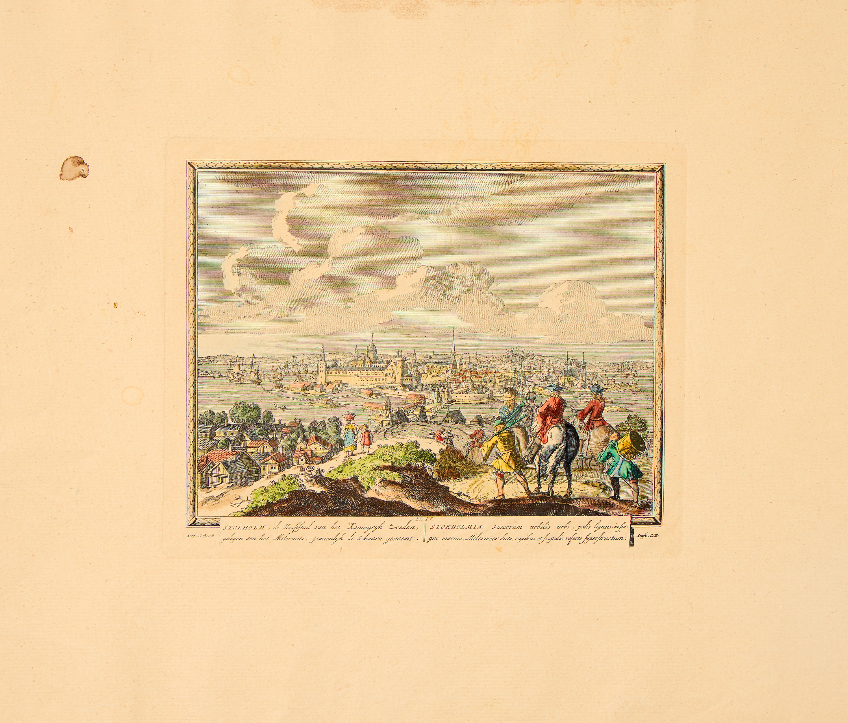 PETER SCHENK I. EFTER. "Stockholm, de Hoofstad van het Konyngsryk Zweden...".