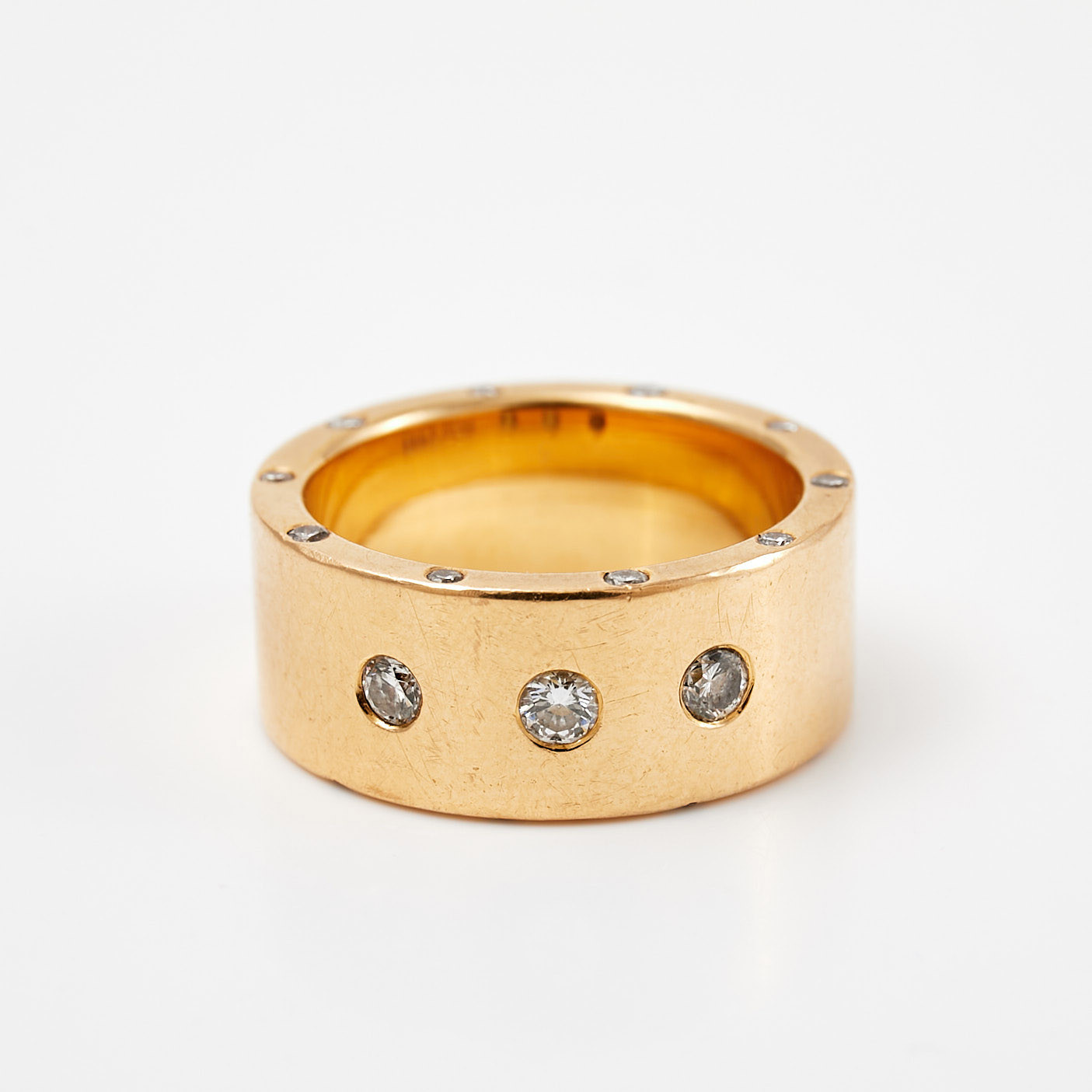 RING, 18 k guld, briljantslipade diamanter, totalt ca 0,50 ct, PCHFB Production AB, Bergkvara.