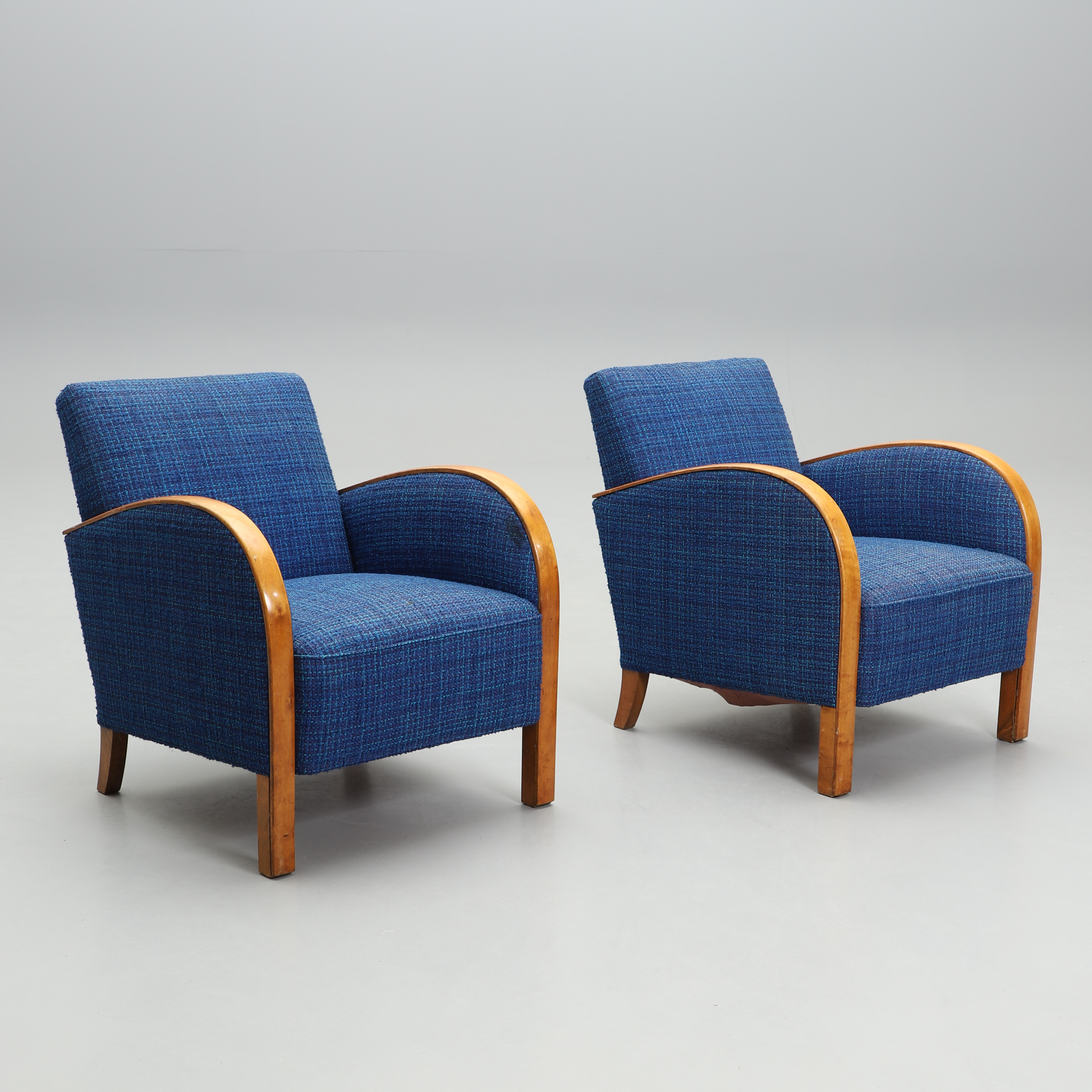 FÅTÖLJER, ett par. art deco. 1930-tal.