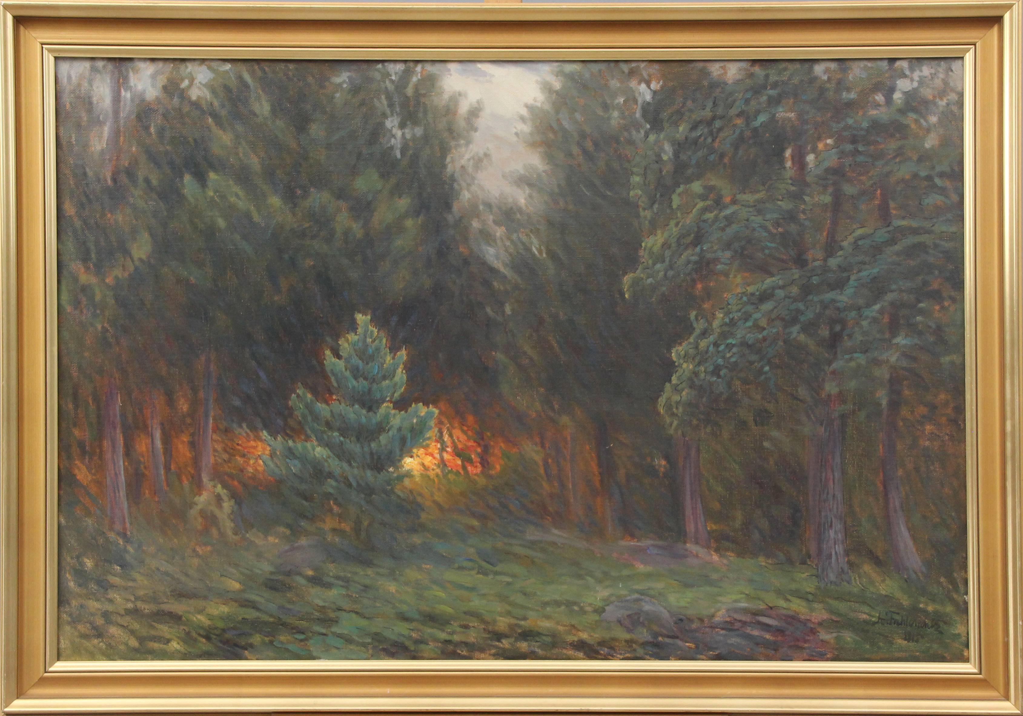 AXEL FAHLCRANTZ. OLJA, på duk, signerad, 1915.