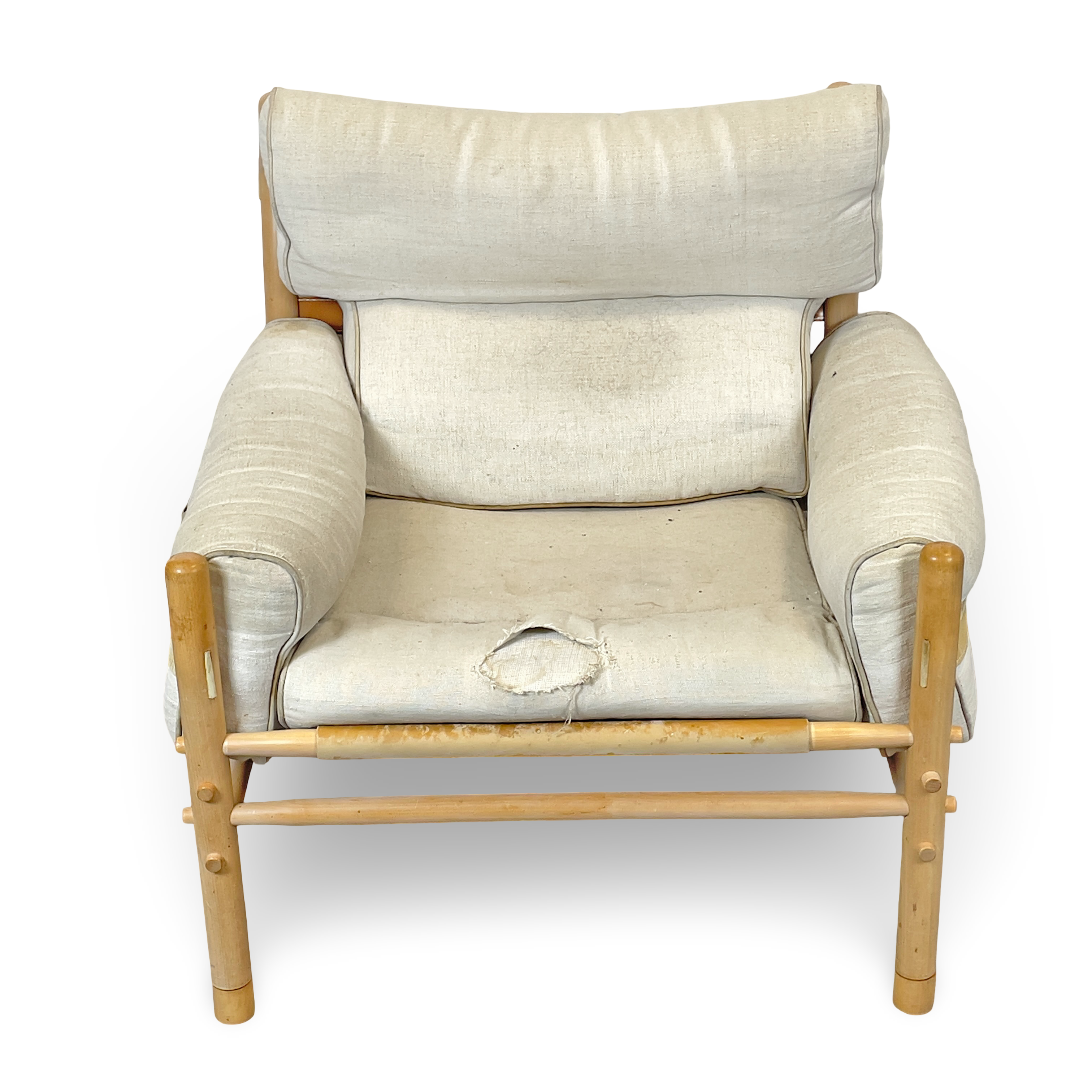 ARNE NORELL, fåtölj, Kontiki, 1970 tal, Etikett märkt.