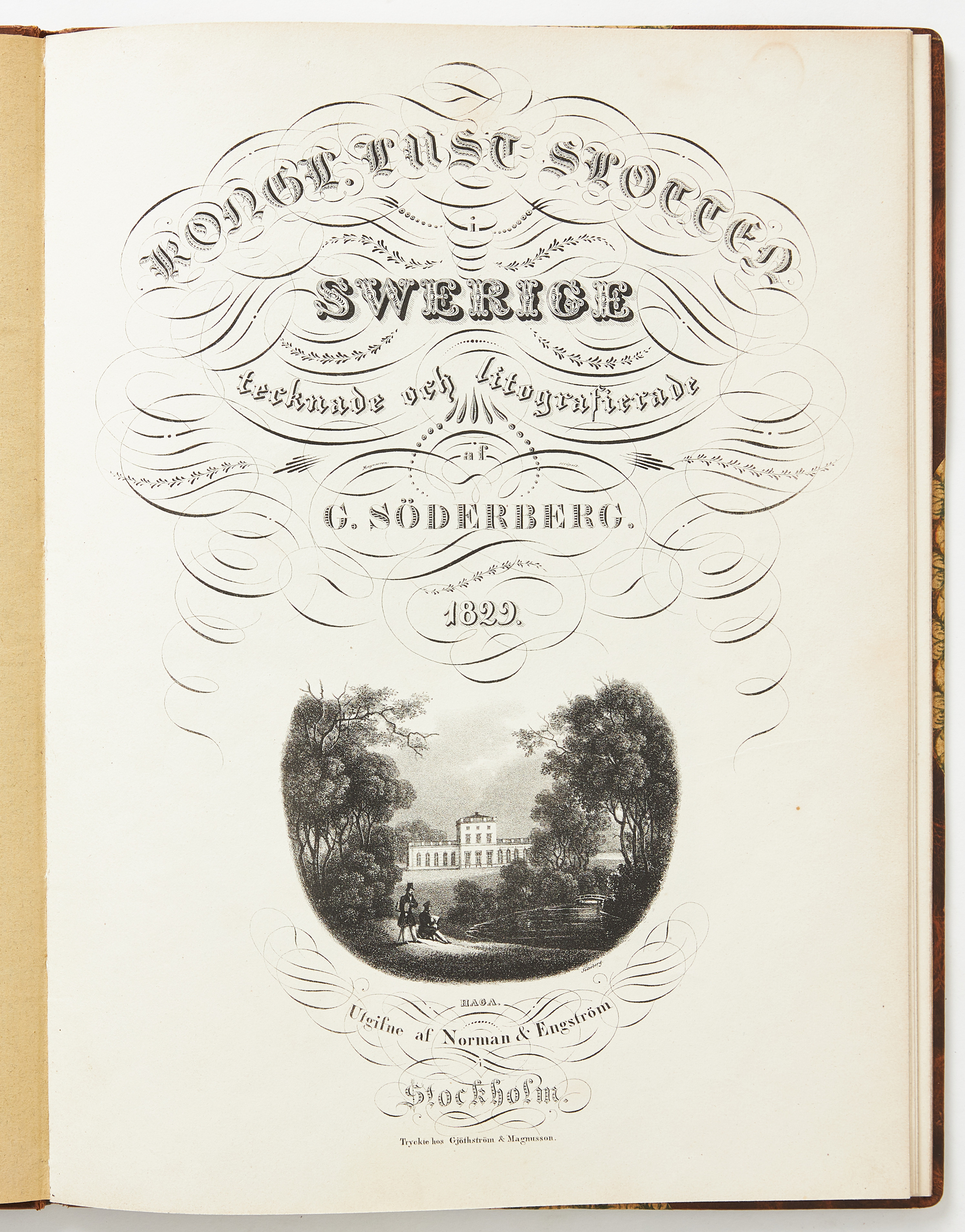 SÖDERBERGS KONGL. LUST-SLOTTEN 1829.
