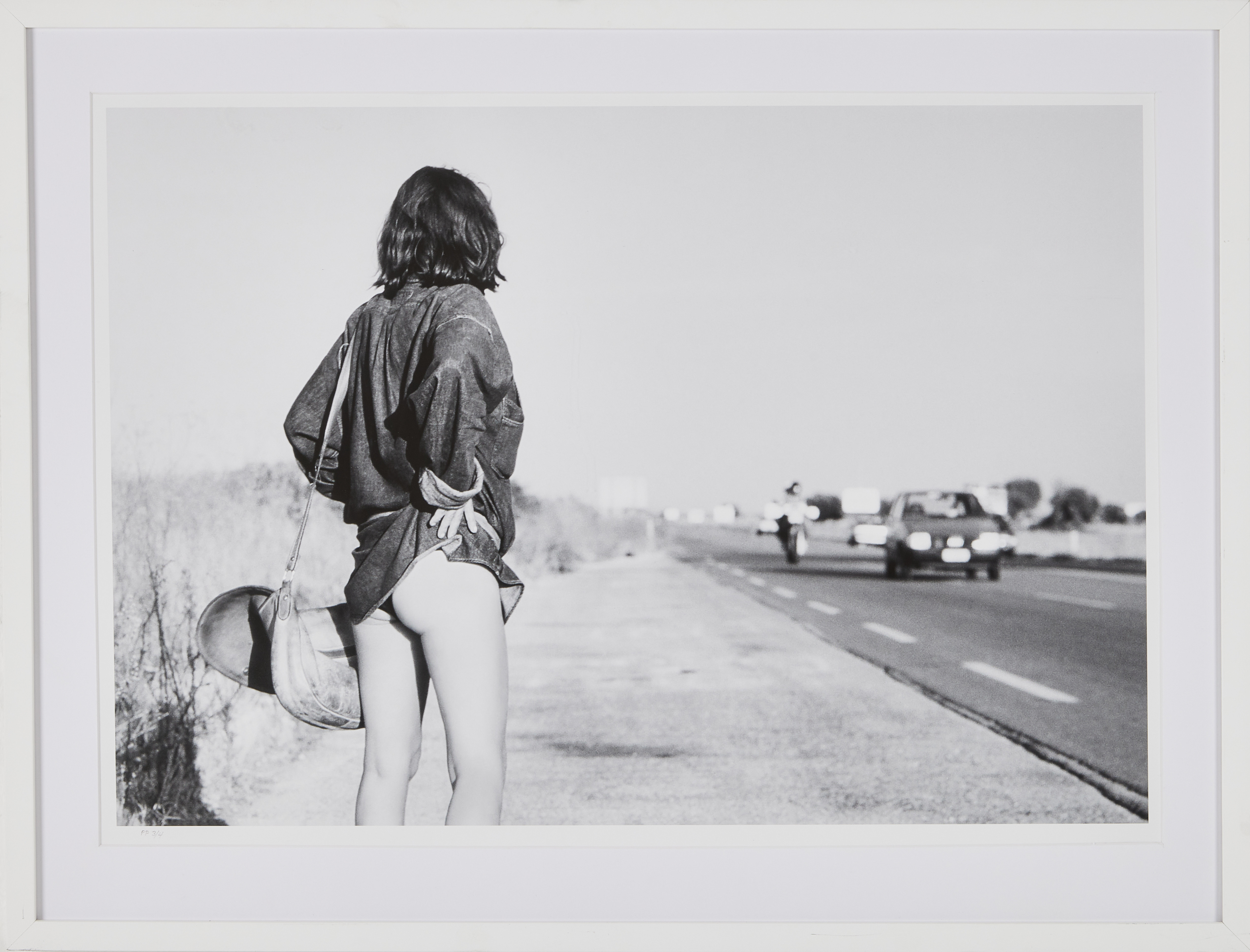 TONY LANDBERG (1941-2025). "Vägflicka" fotografi.