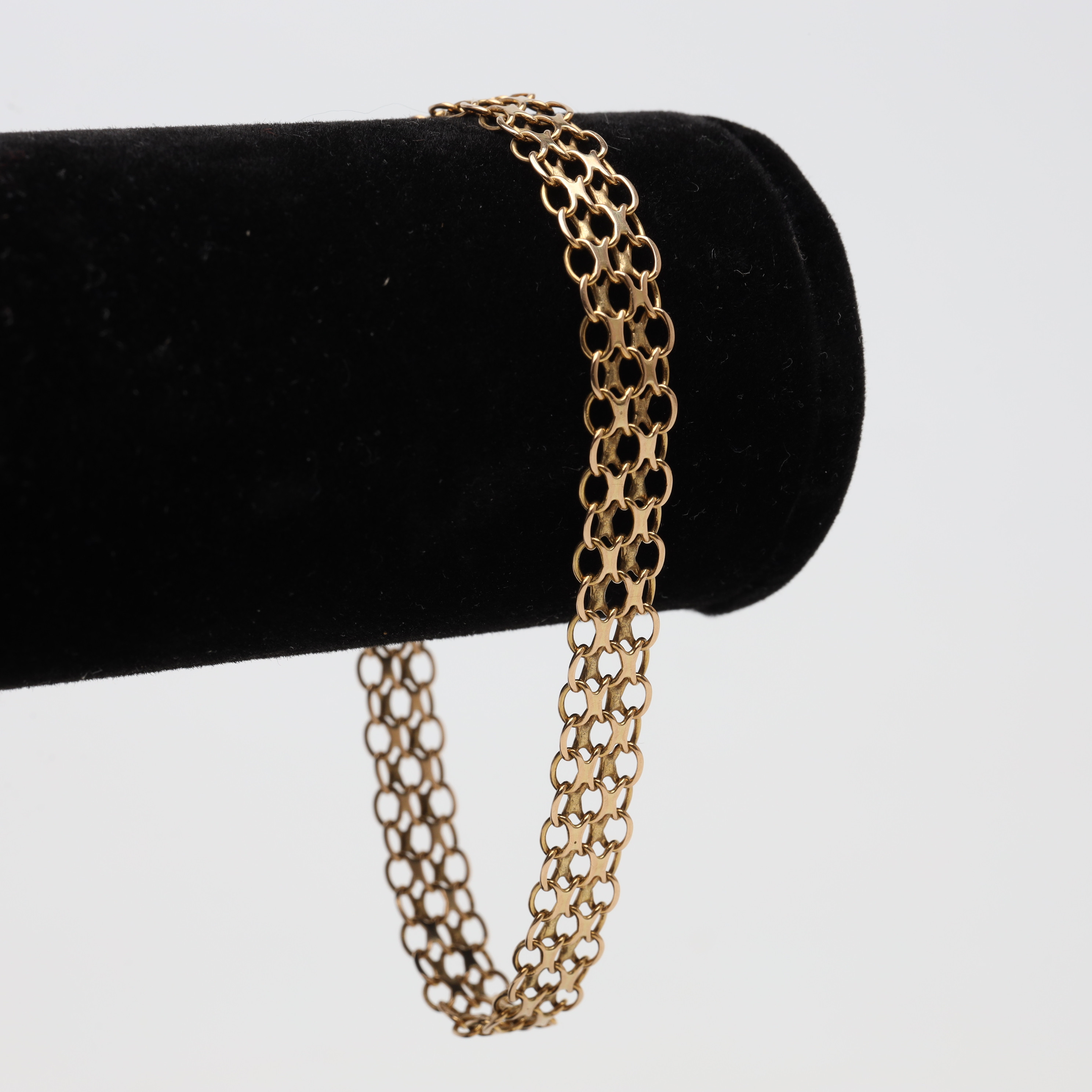 ARMBAND, X-länk, 18K, guld, vikt ca 9 gram.