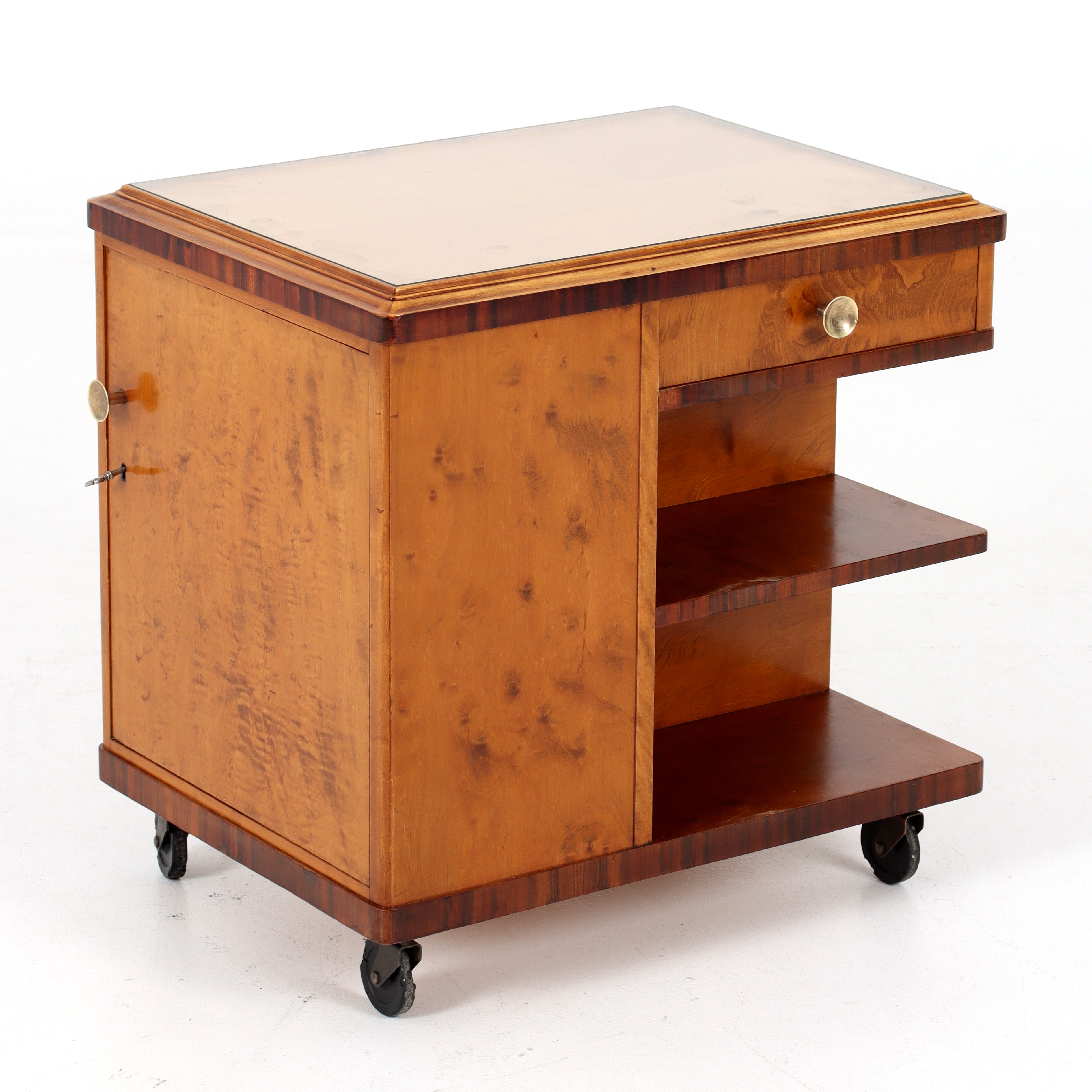 RÖKBORD, björk, art deco, 1930/40-tal.