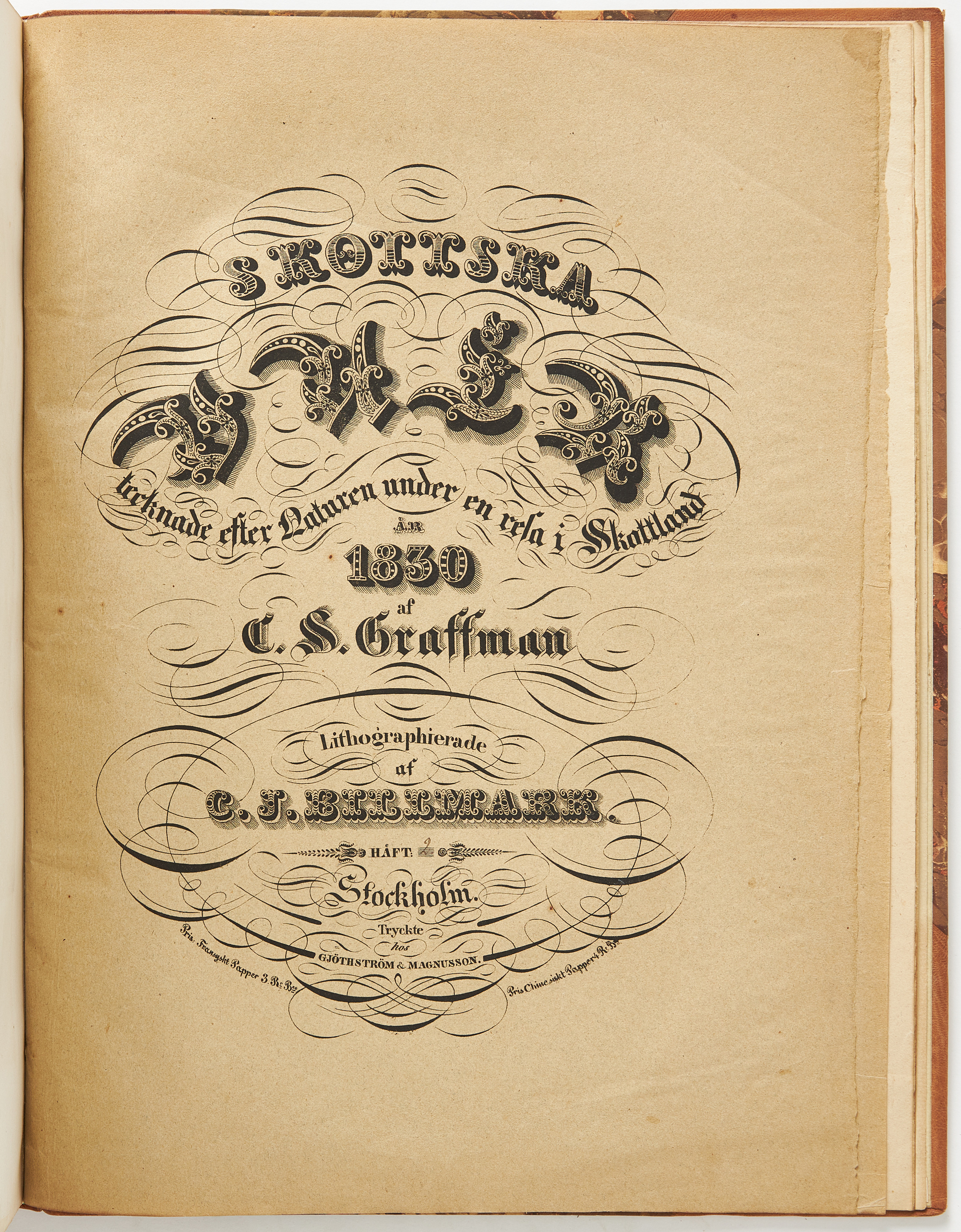 BILLMARKS OCH GRAFFMANS SKOTSKA VUER 1829.