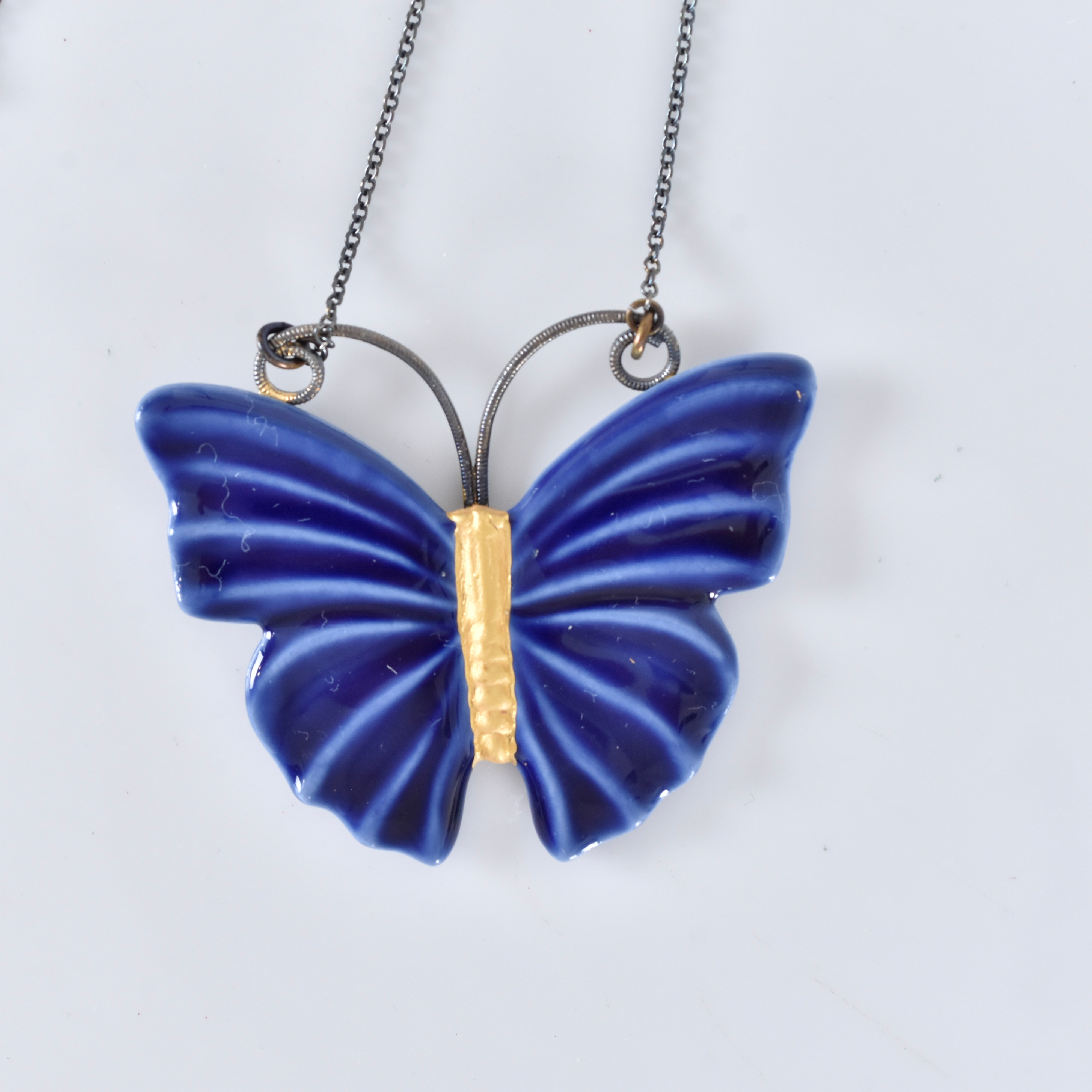 HÄNGE, sterlingsilver och porslin, Royal Copenhagen.