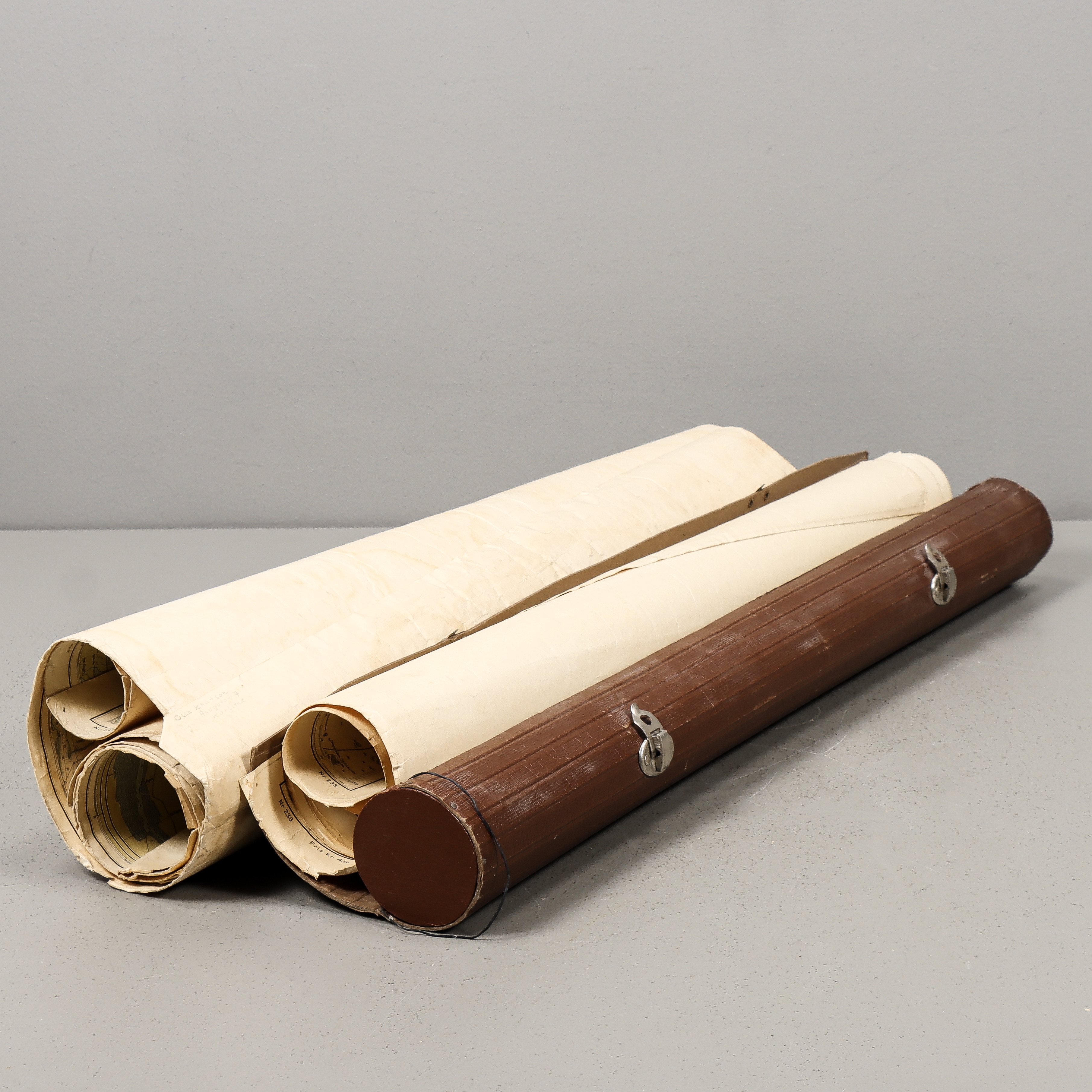 SJÖKORT Och fodral, 1900-talets mitt.