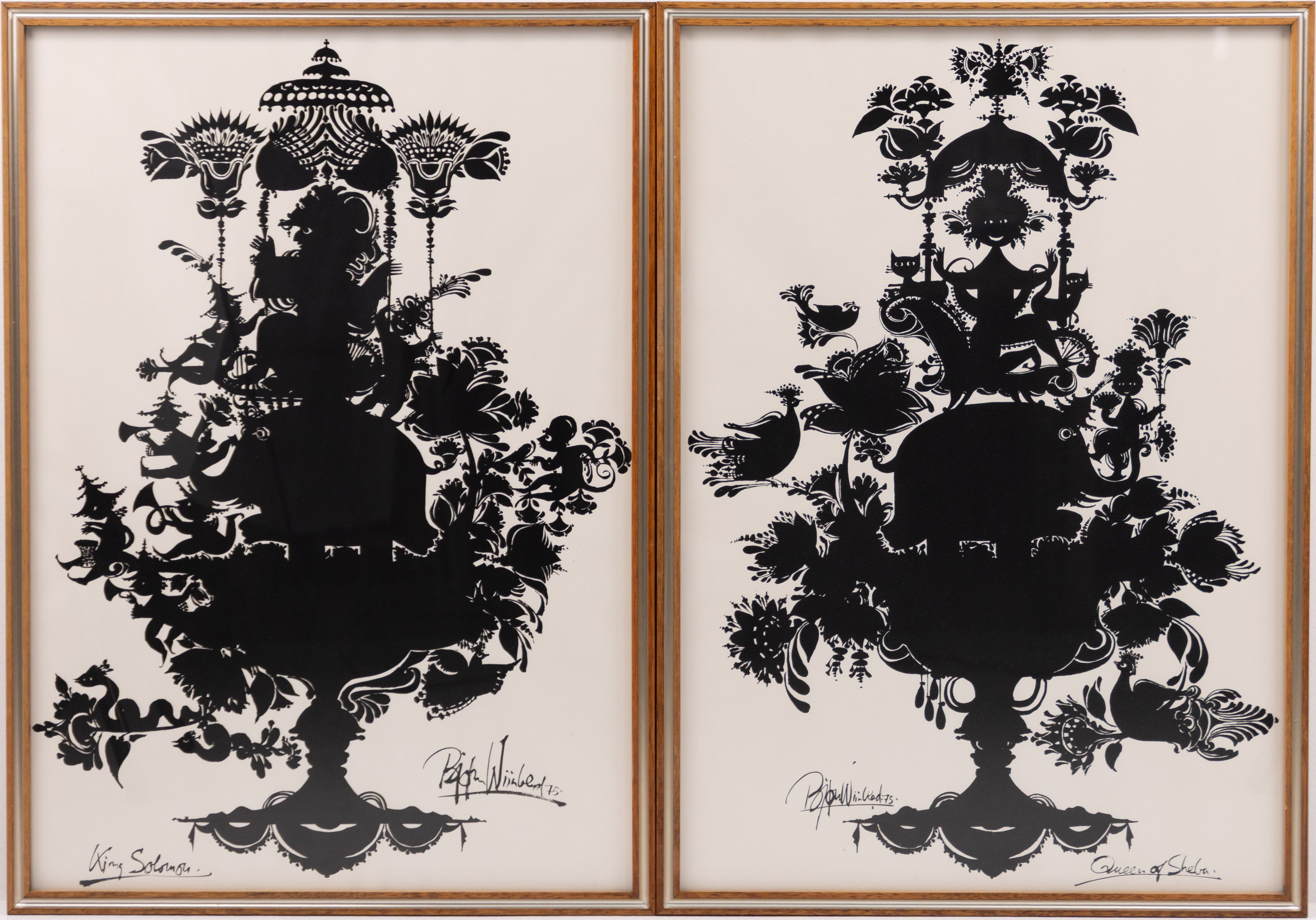 BJÖRN WIINBLAD. Tryck, 2 st, signerade i trycket.