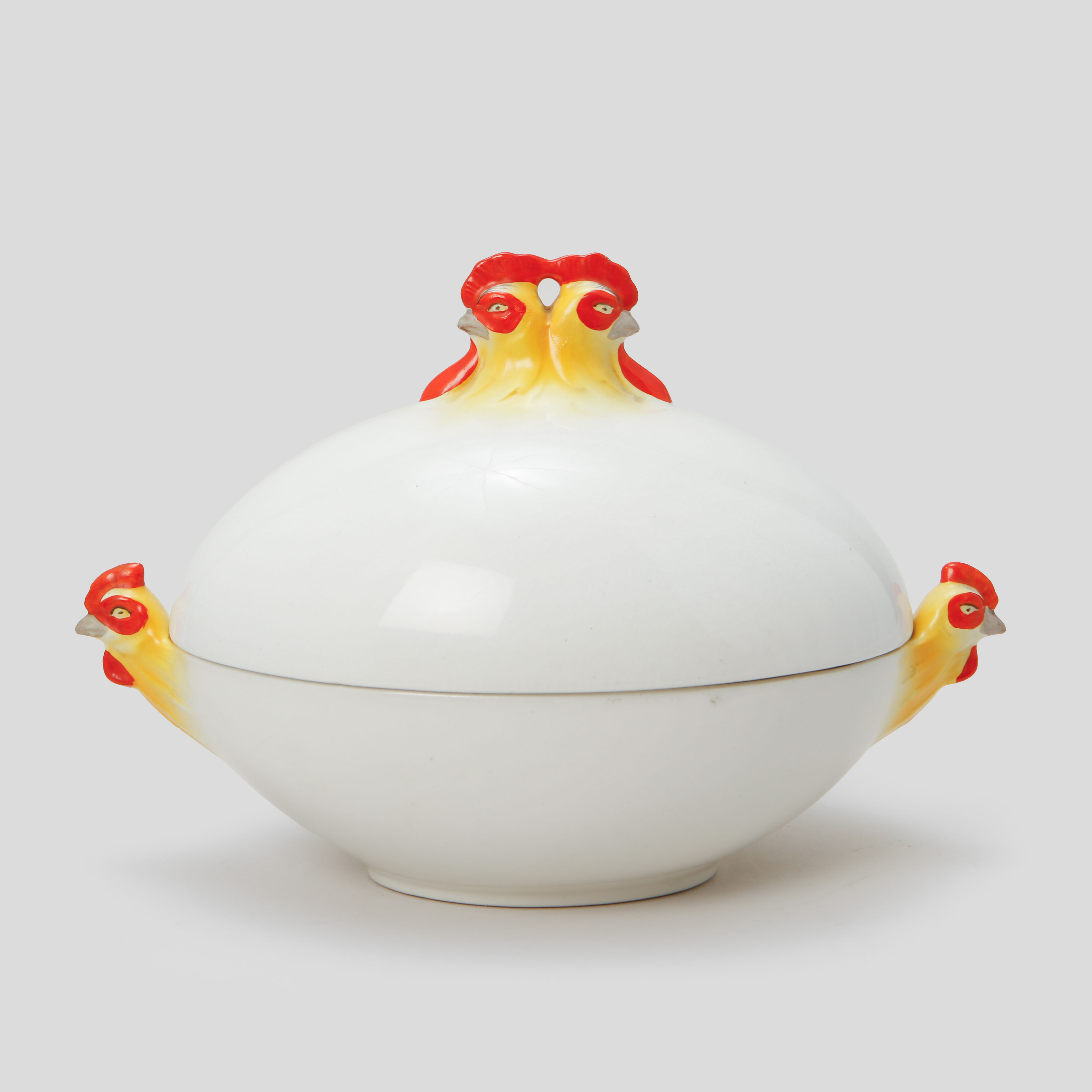 ÄGGHÖNA, flintgods, Gustavsberg, 1916.