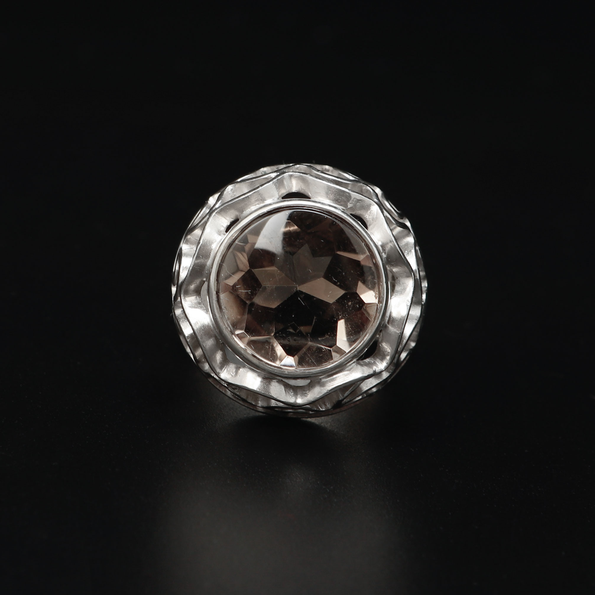 ANDERS HÖGBERG. Ring, silver och rökkvarts, Göteborg, 1972.