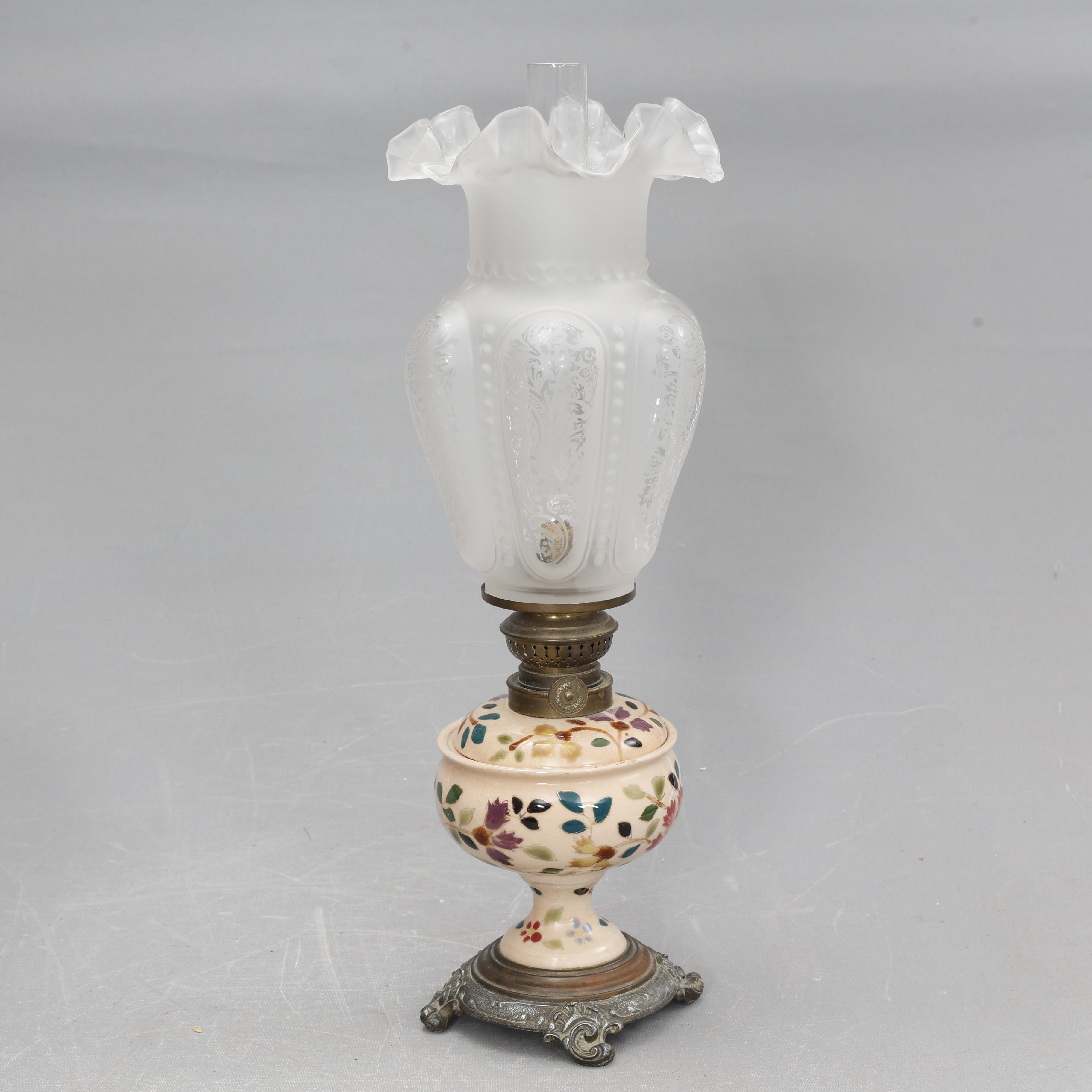 BORDSFOTOGENLAMPA, glas/keramik/metall.