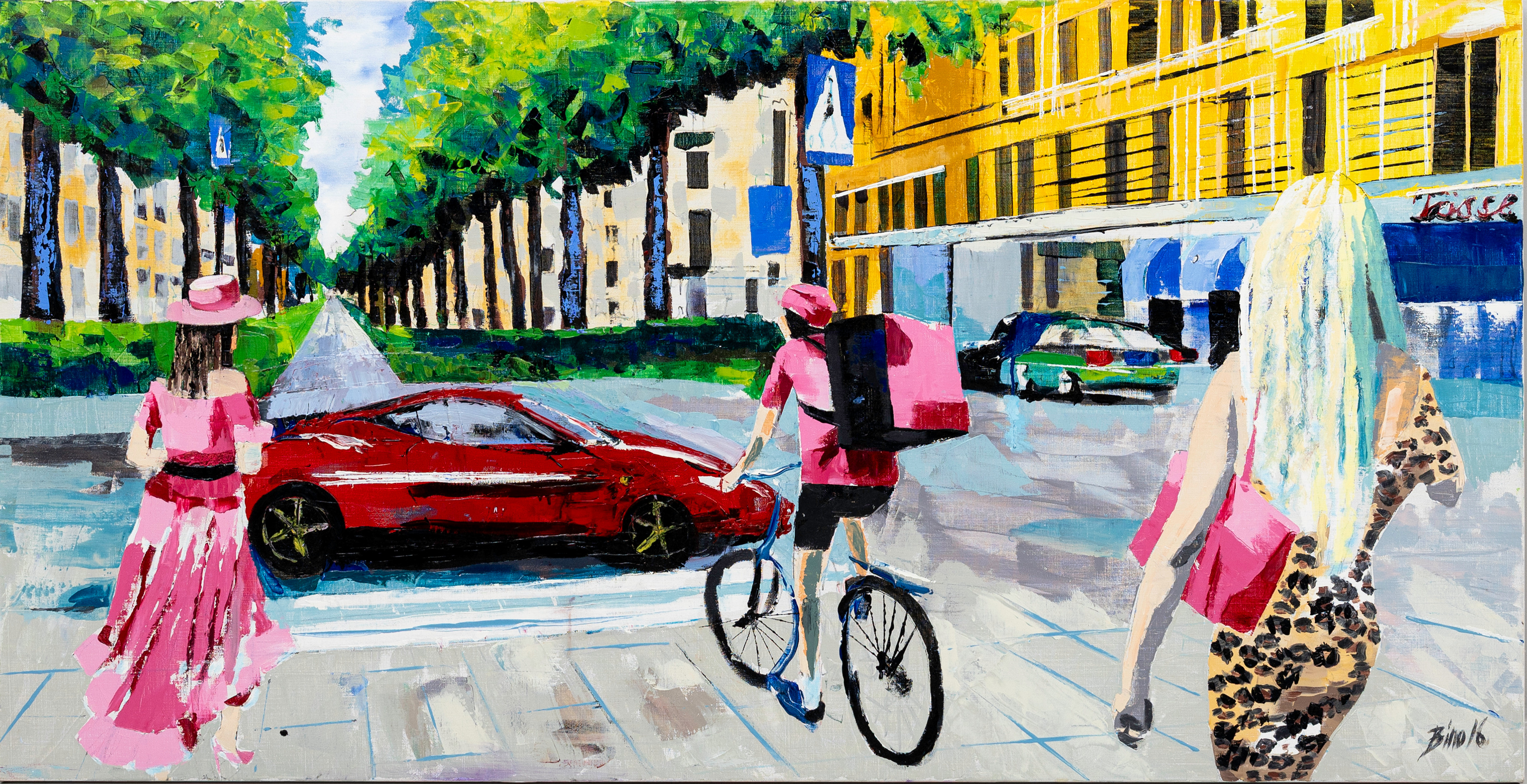 BIRGITTA NORD NYLUND. Karlavägen , olja på duk, signerad och daterad, Bino, 16.