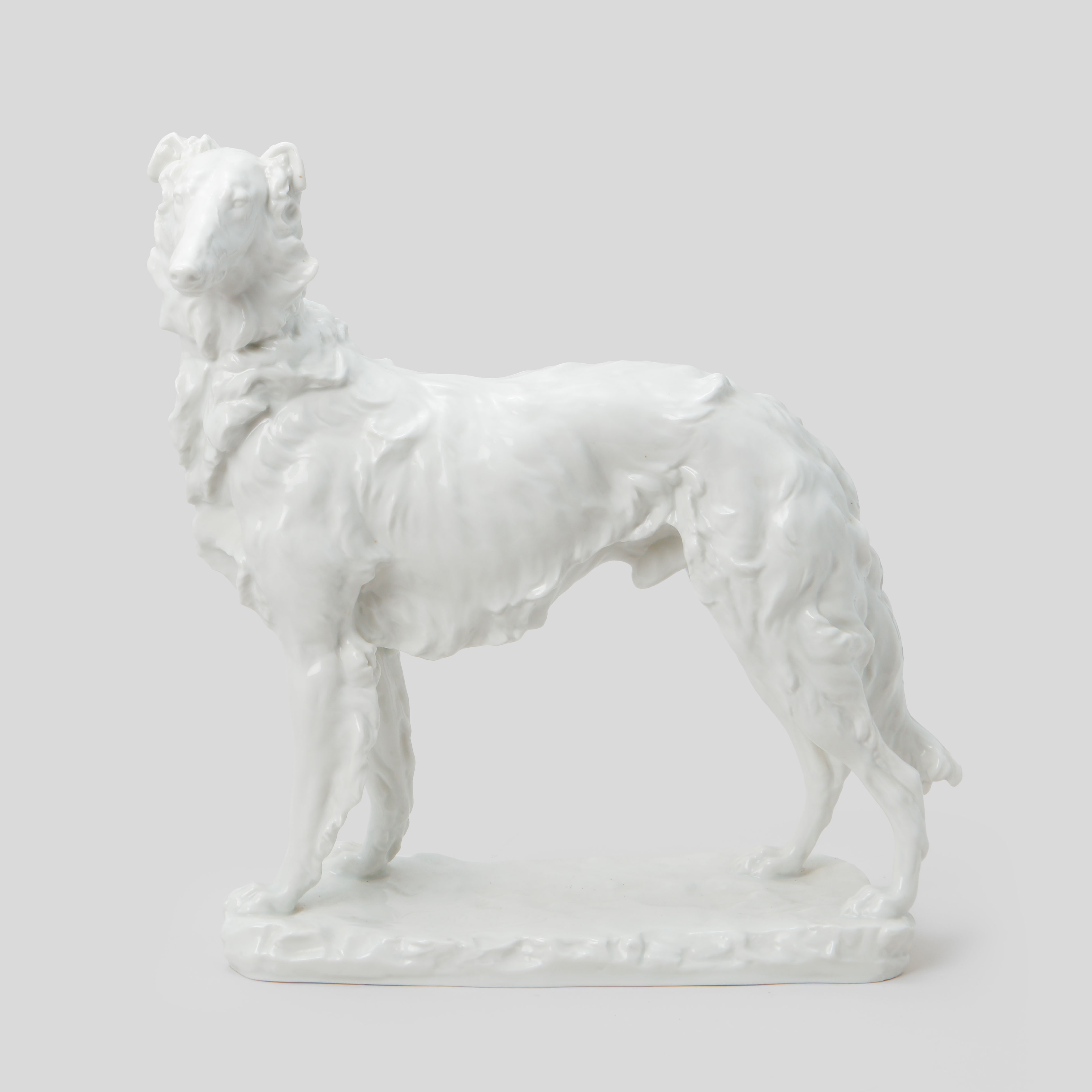 VASTAGH GYÖRGY. Figurin, vinthund, porslin, Herend.