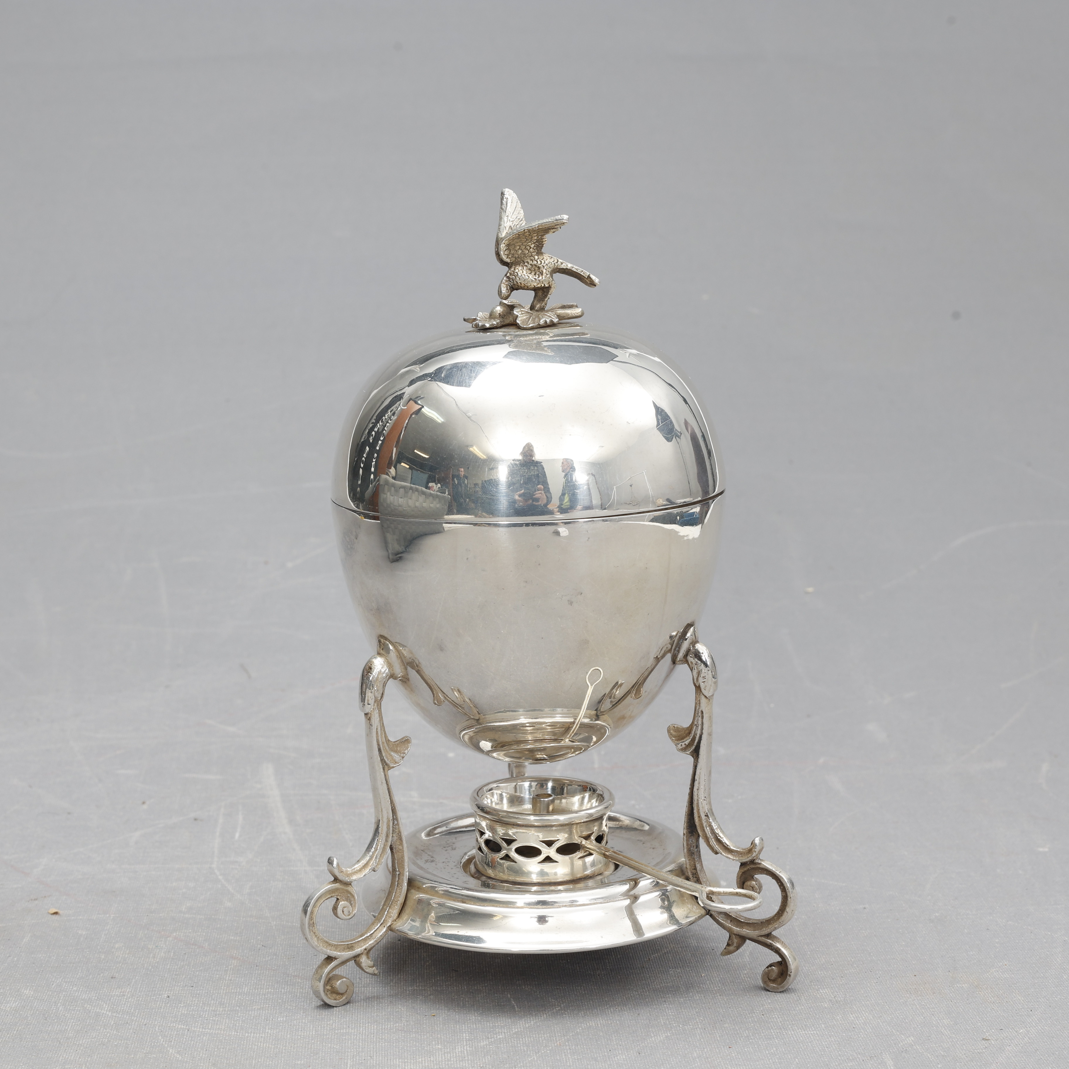 ÄGGVÄRMARE, Nysilver, 18/1900-talet.