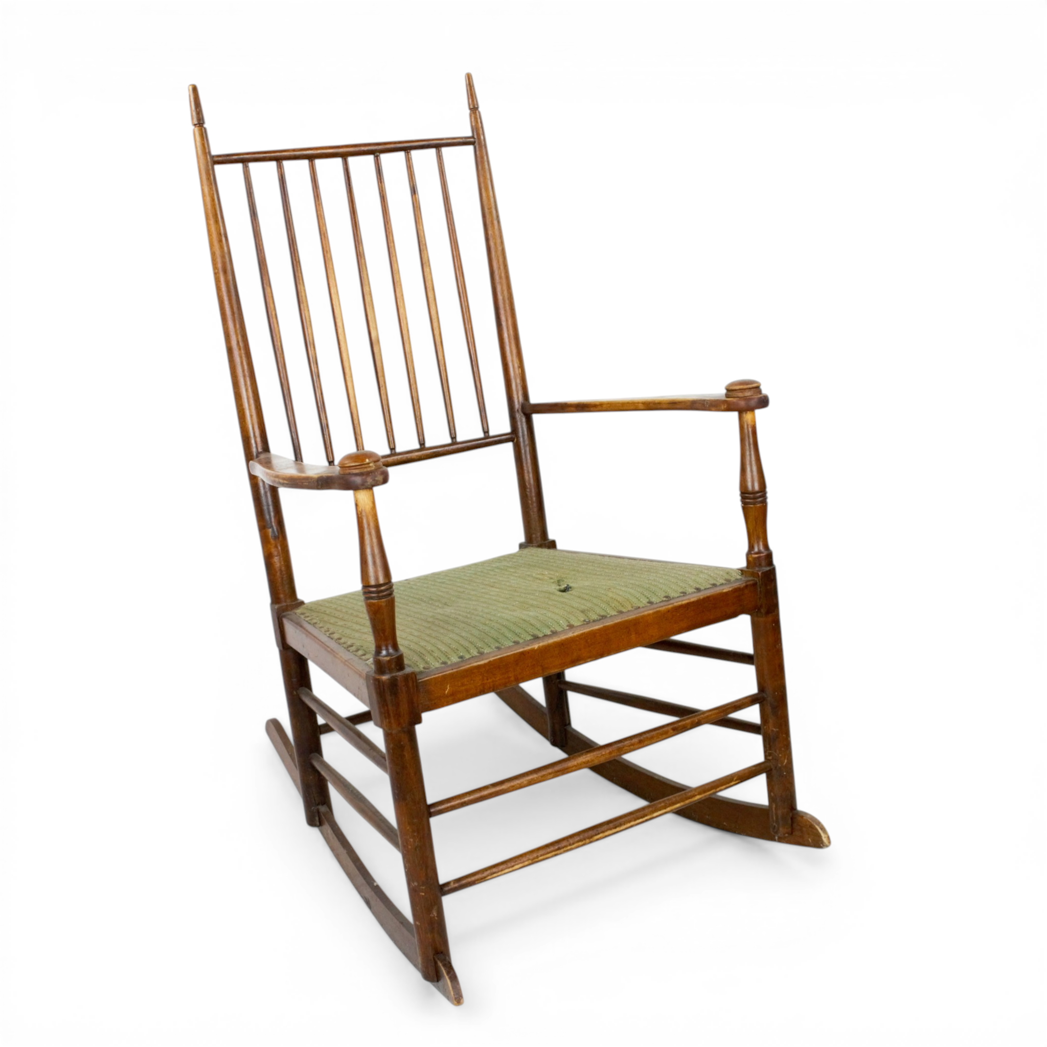 GUNGSTOL, Shaker modell, lackat lövträ, sits av senare datum, 1800-tal.