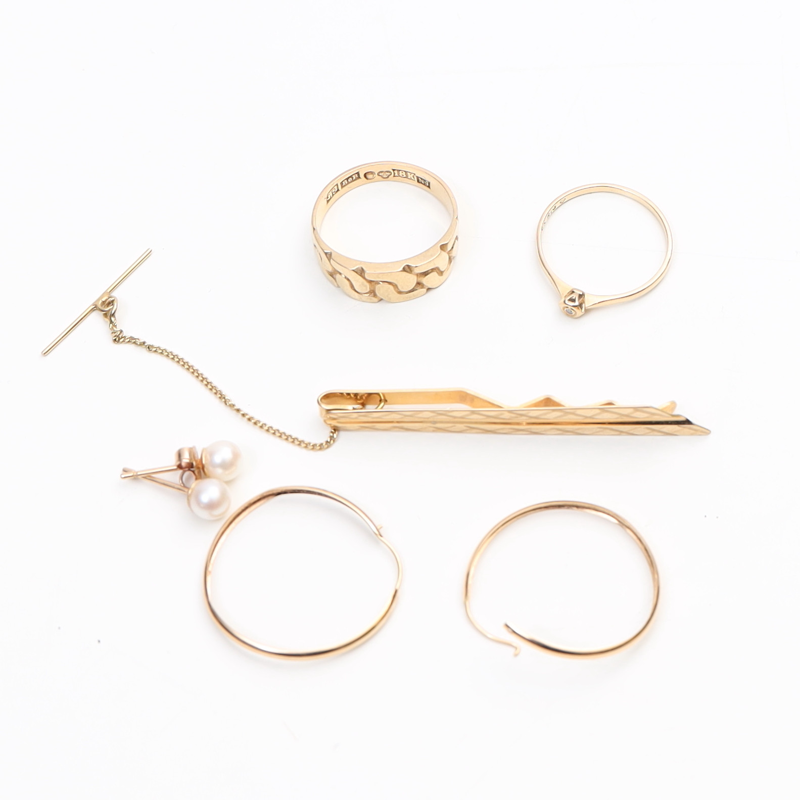 PARTI GULDSMYCKEN, 18K.