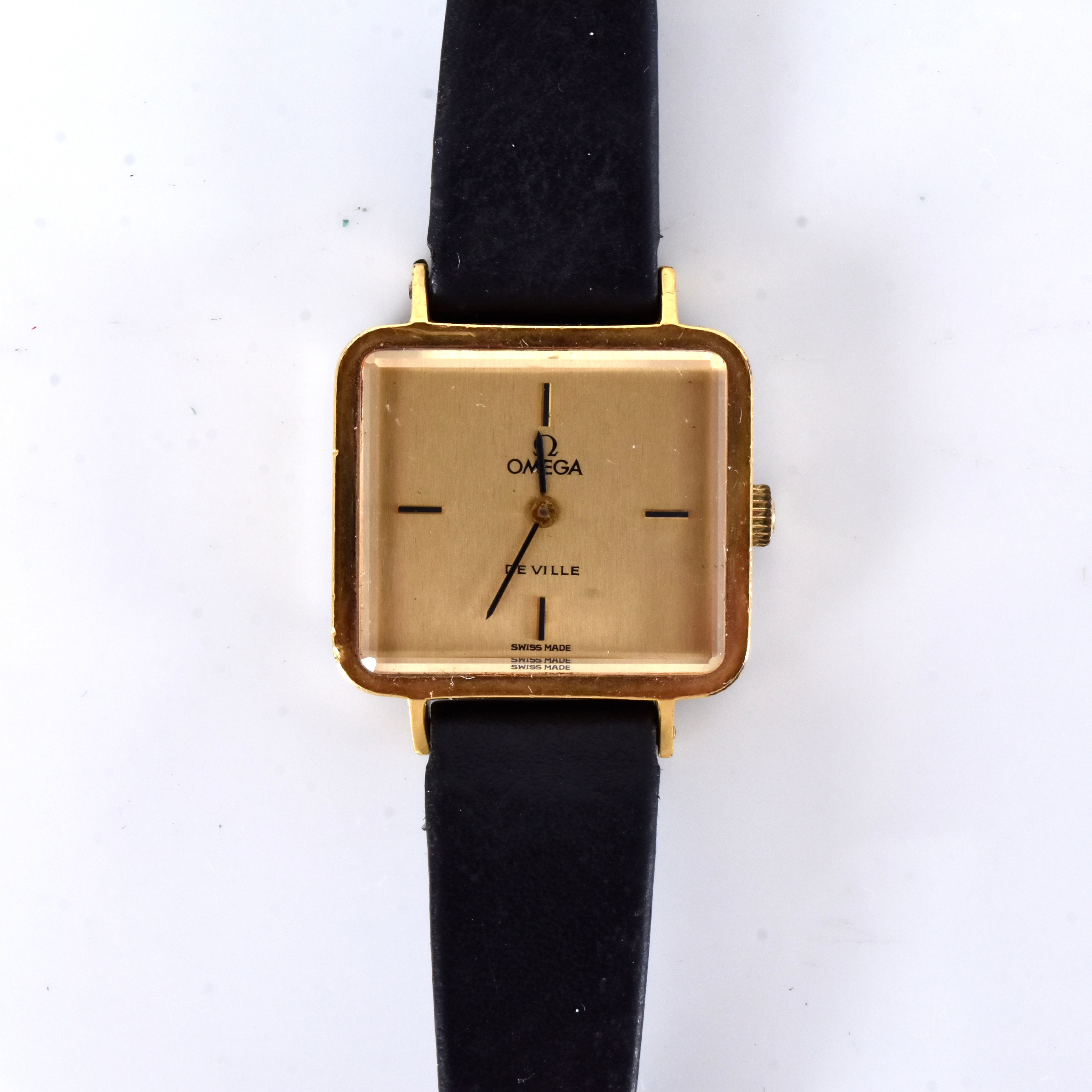 DAMARMBANDSUR, förgyllt stål, Omega De Ville.