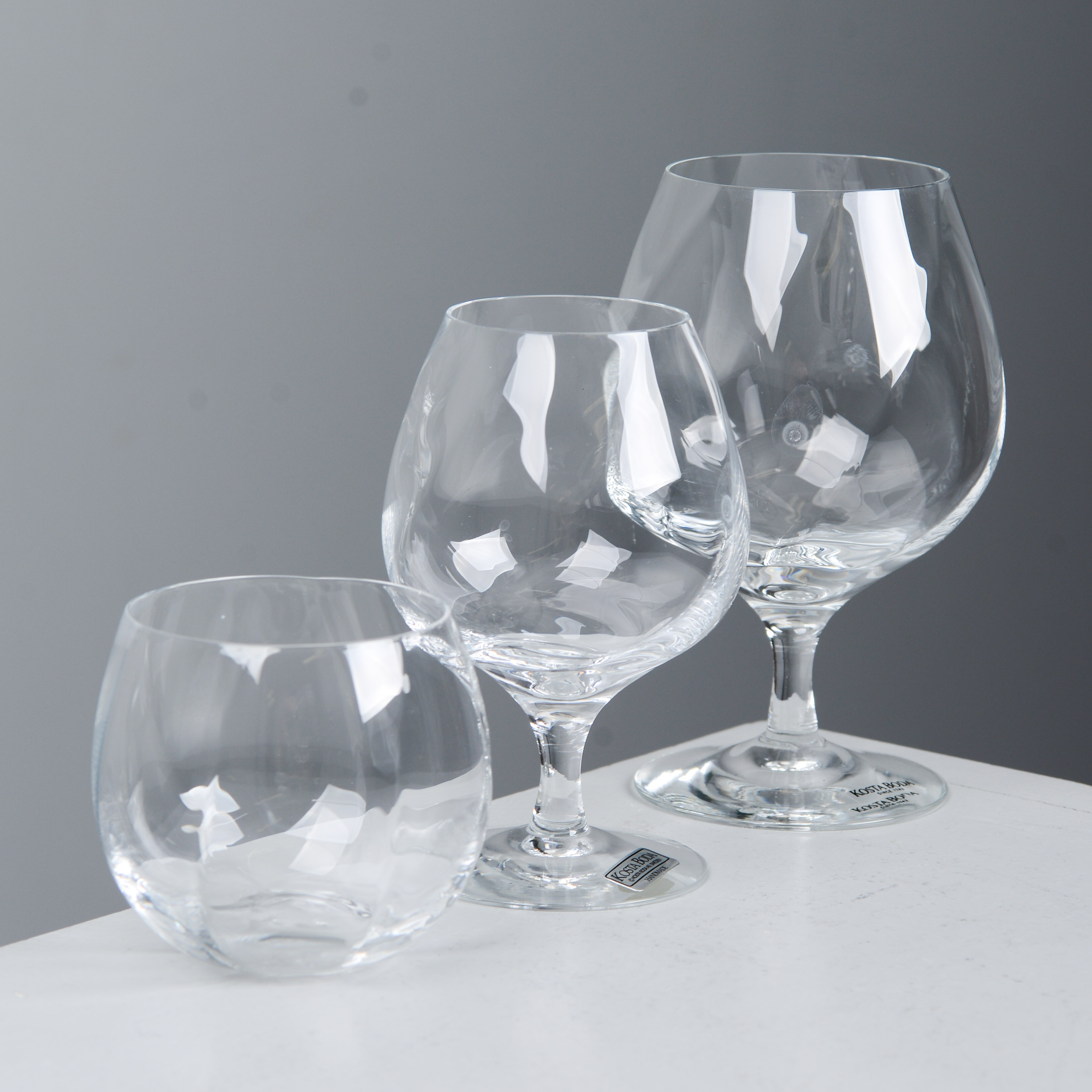 BERTIL VALLIEN. Glasservis, 12 delar, "Chateau", Kosta Boda.