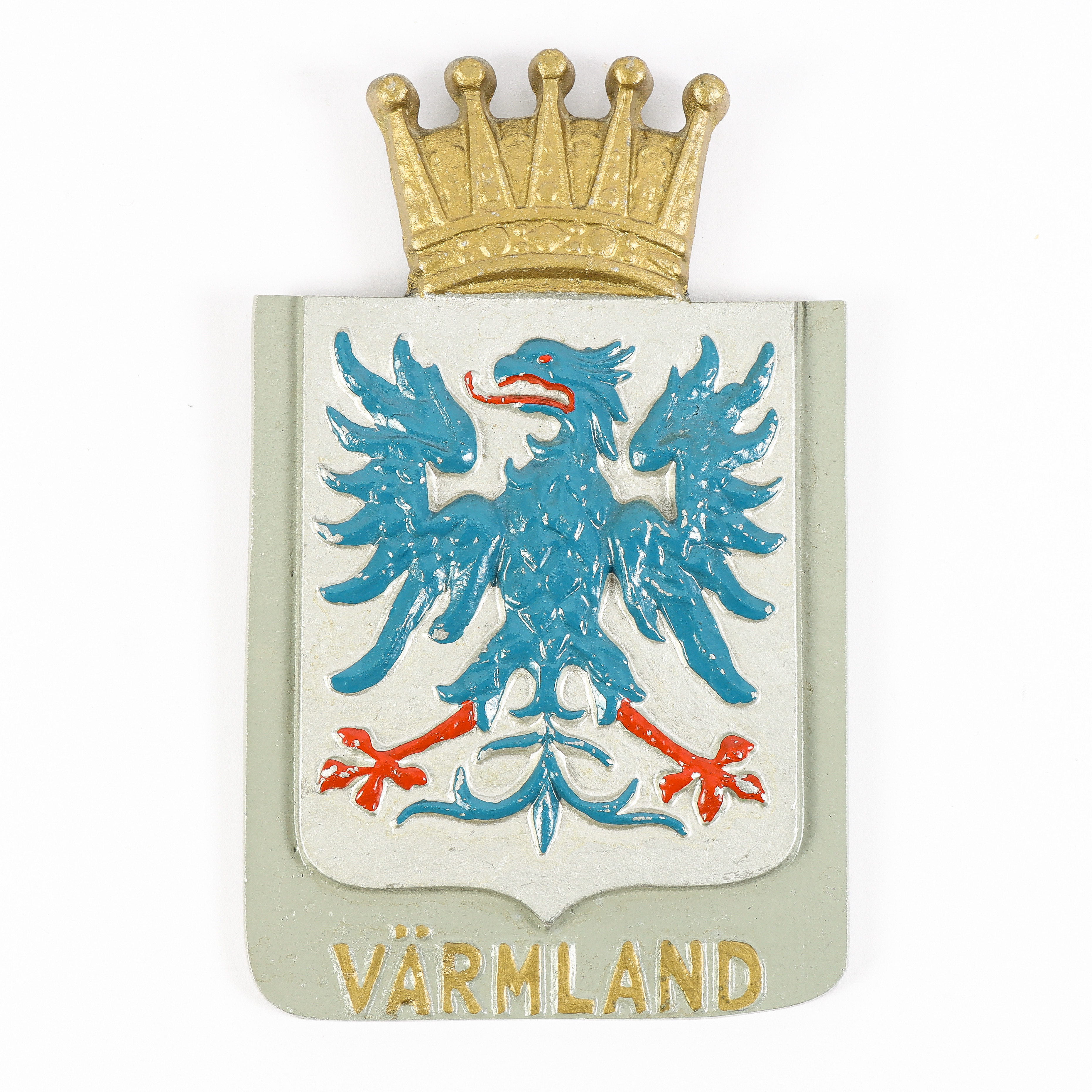LANDSKAPSVAPEN Värmland, lättmetall.