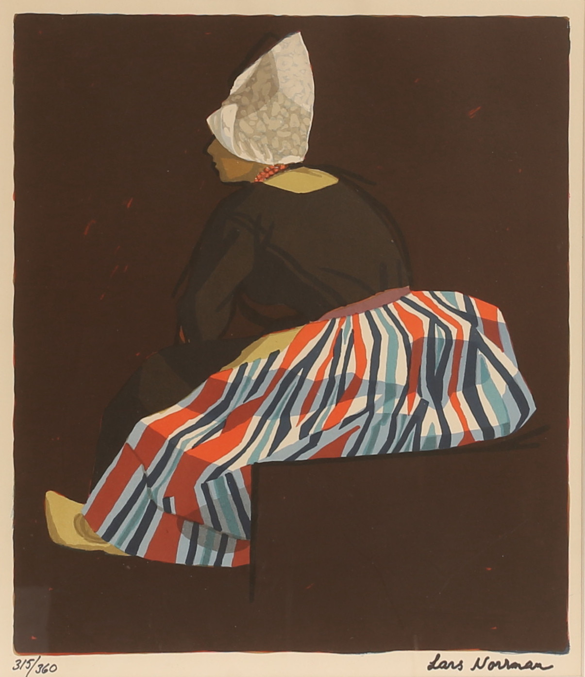 LARS NORRMAN. Färglitografi, signerad och numrerad.