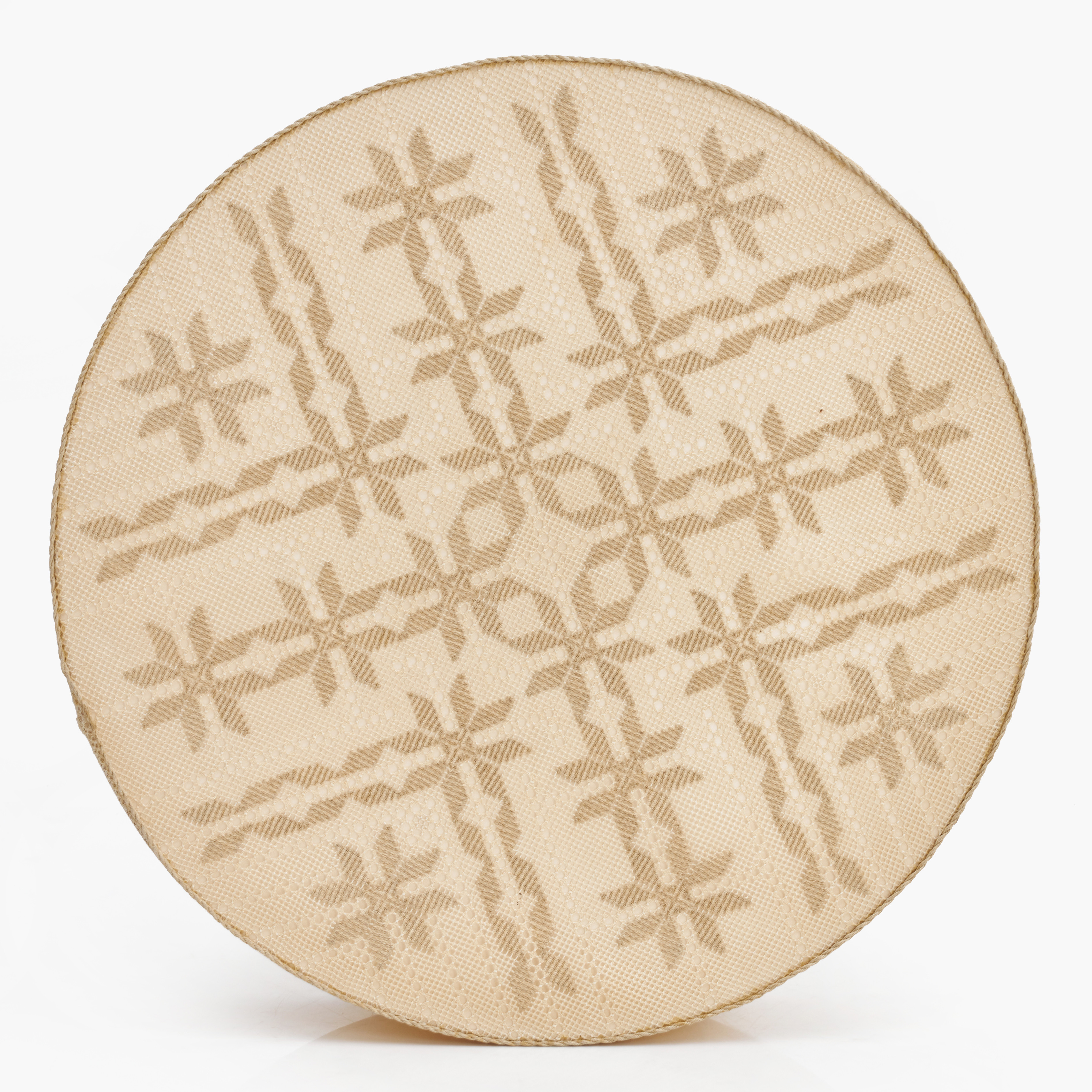 PLAFOND, broderad textil, 1900-talets mitt. 4 ljuspunkter.