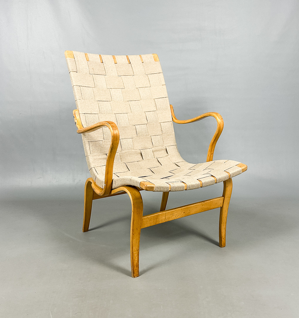 BRUNO MATHSSON. FÅTÖLJ, "Eva", Firma Karl Mathsson, Värnamo.