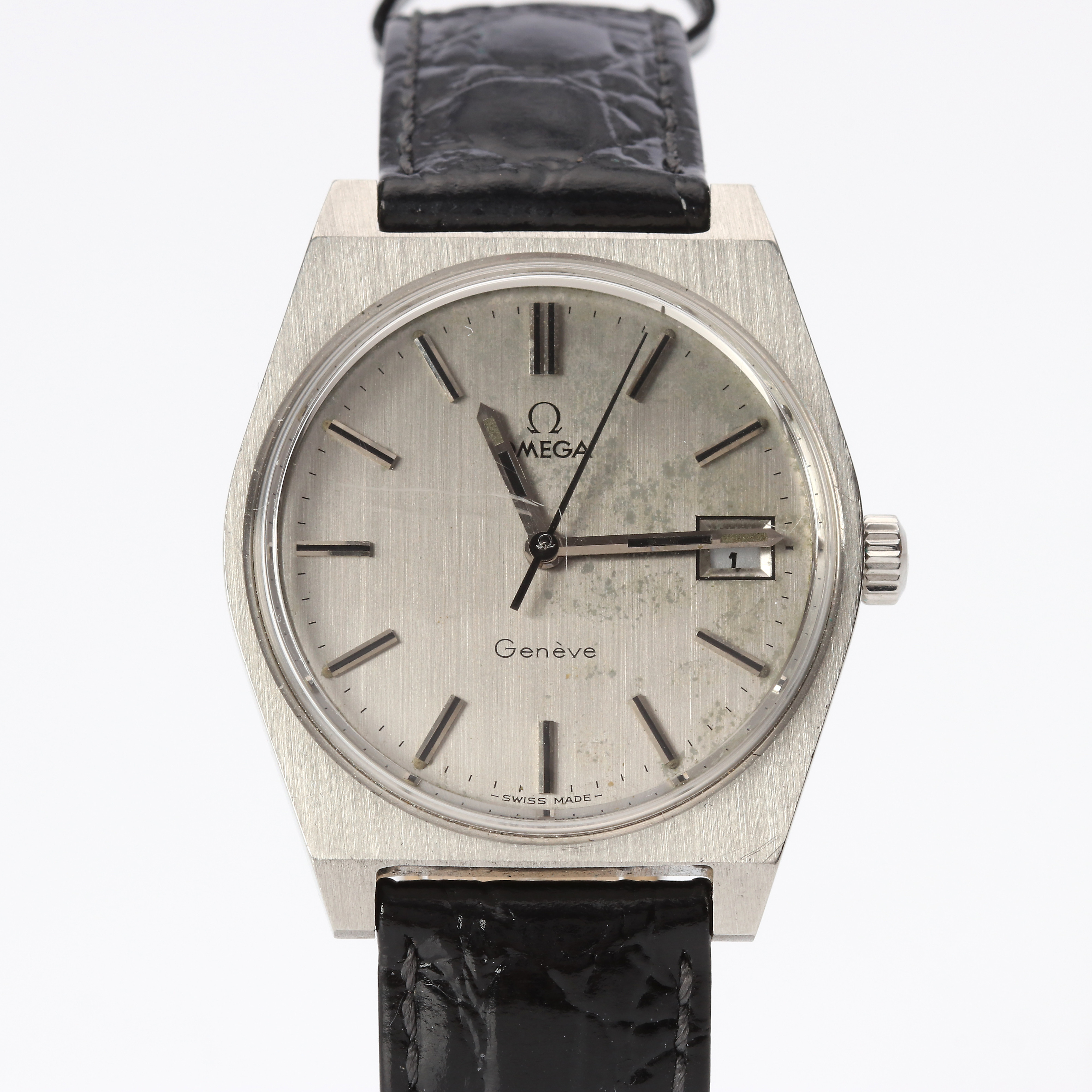 OMEGA GENÈVE, ARMBANDSUR. Stål, manuell.