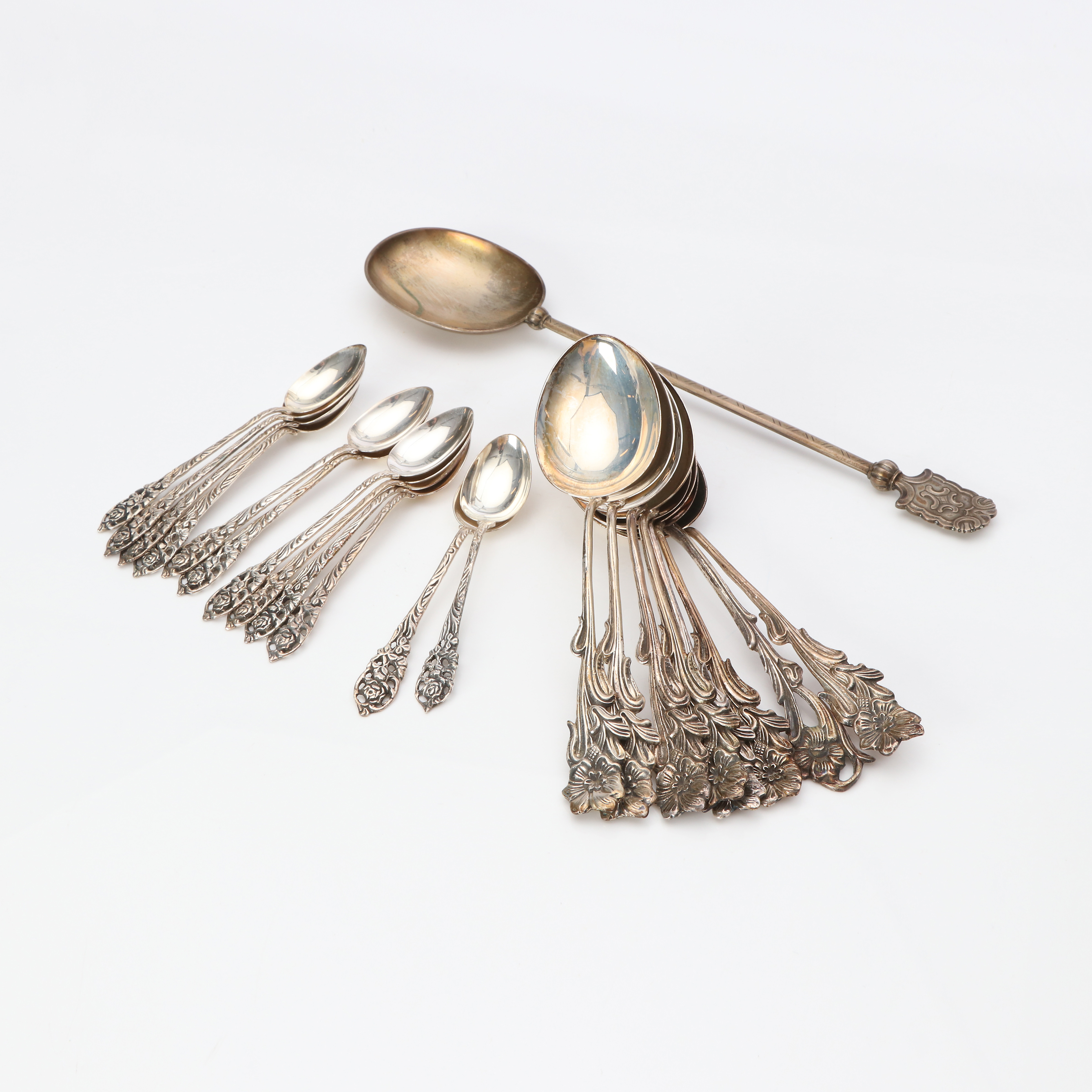 PARTI SILVERBESTICK, 21 DELAR. Vikt ca 330 gram.