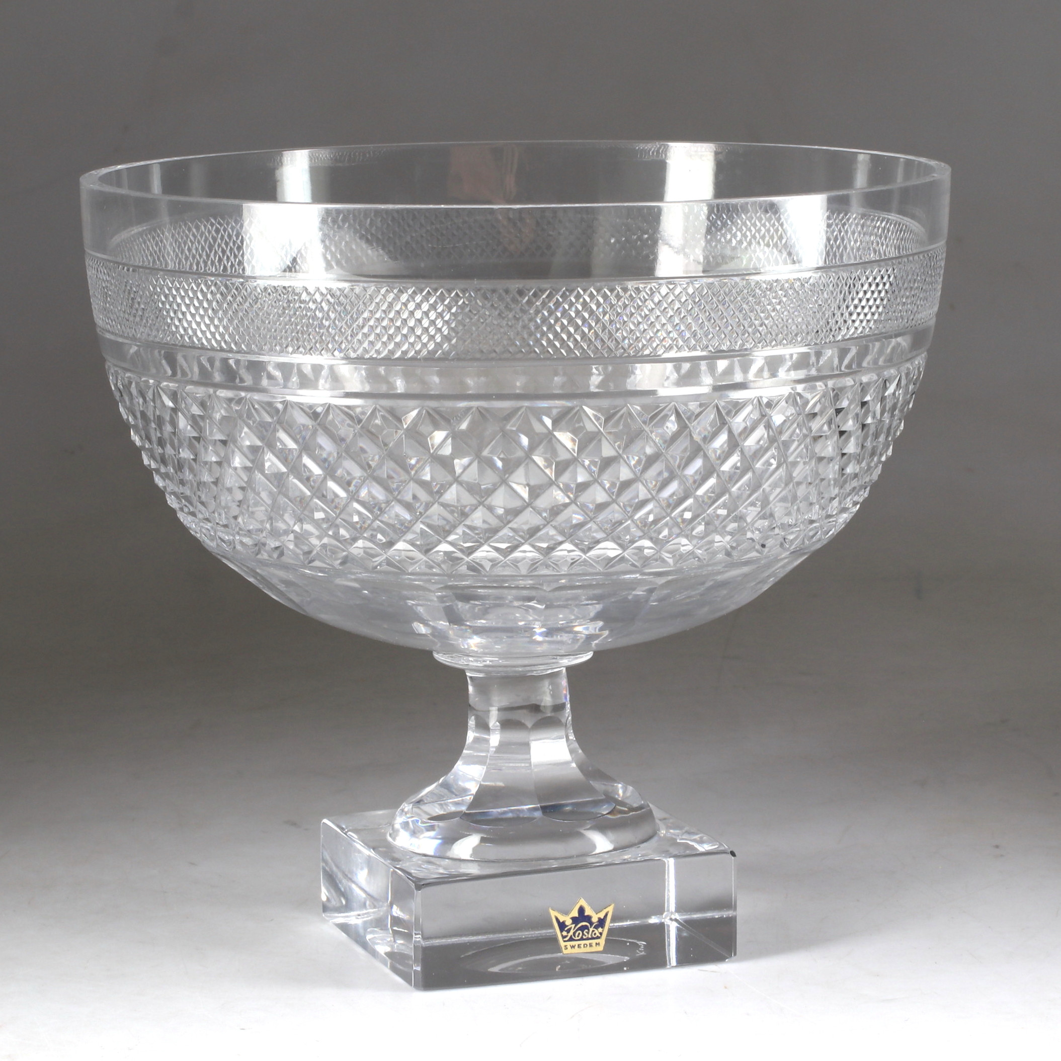 ELIS BERGH. Skål, "Kent", glas, Kosta.