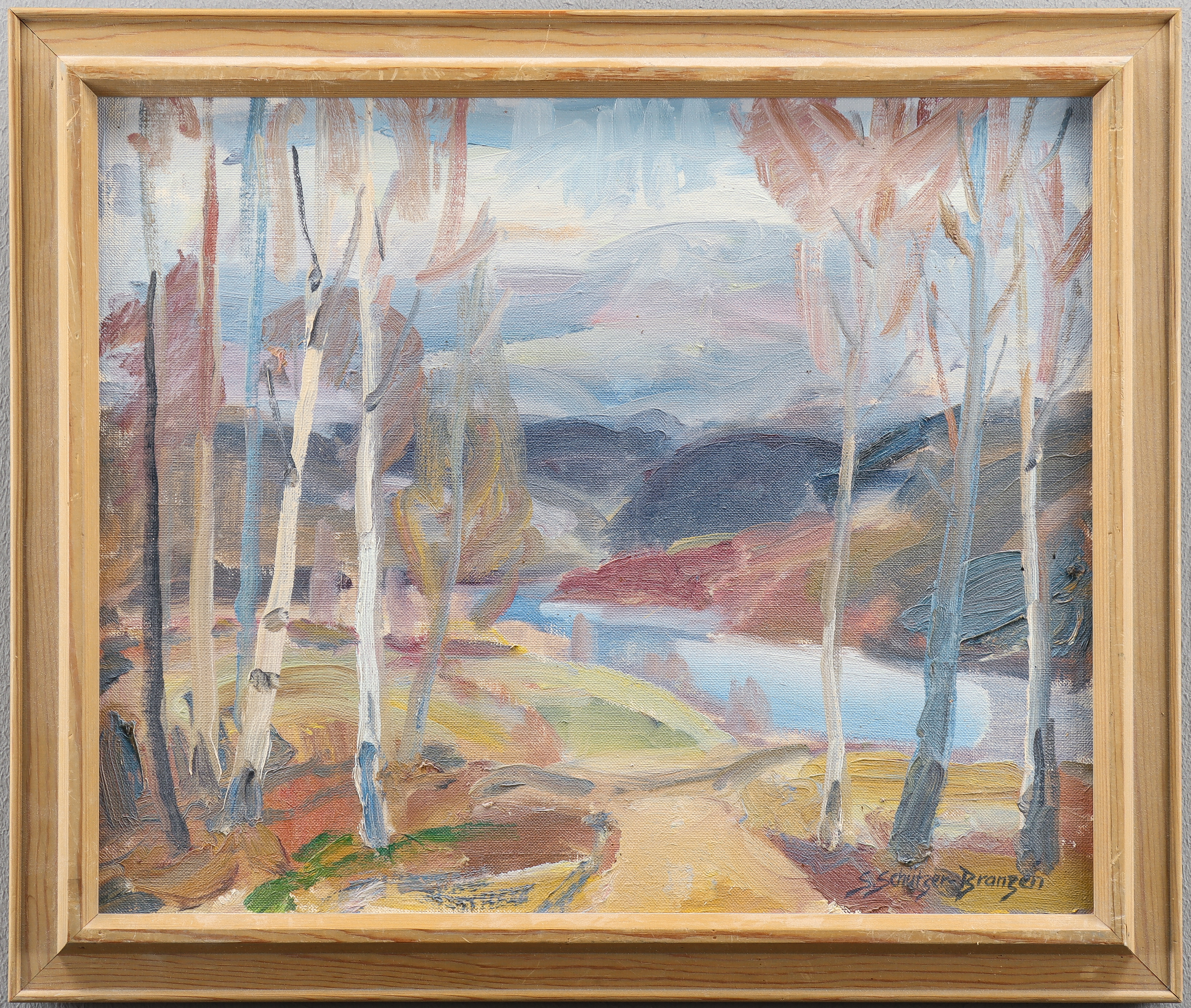 SVEN SCHÜTZER-BRANZÉN. Olja på duk, signerad.