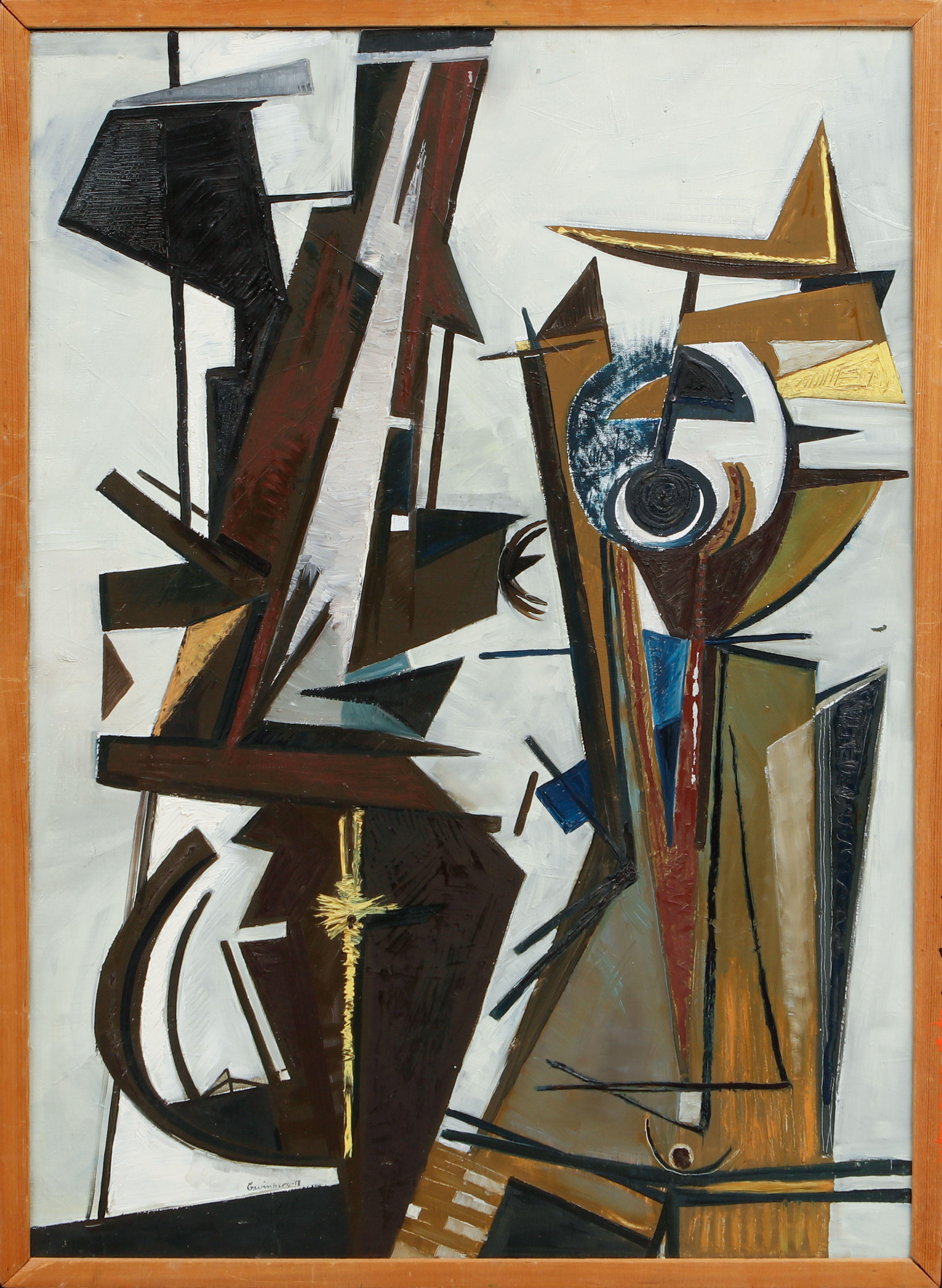 BENGT WINBERG. "Mechanikal appearence", olja på duk, signerad och daterad -58.