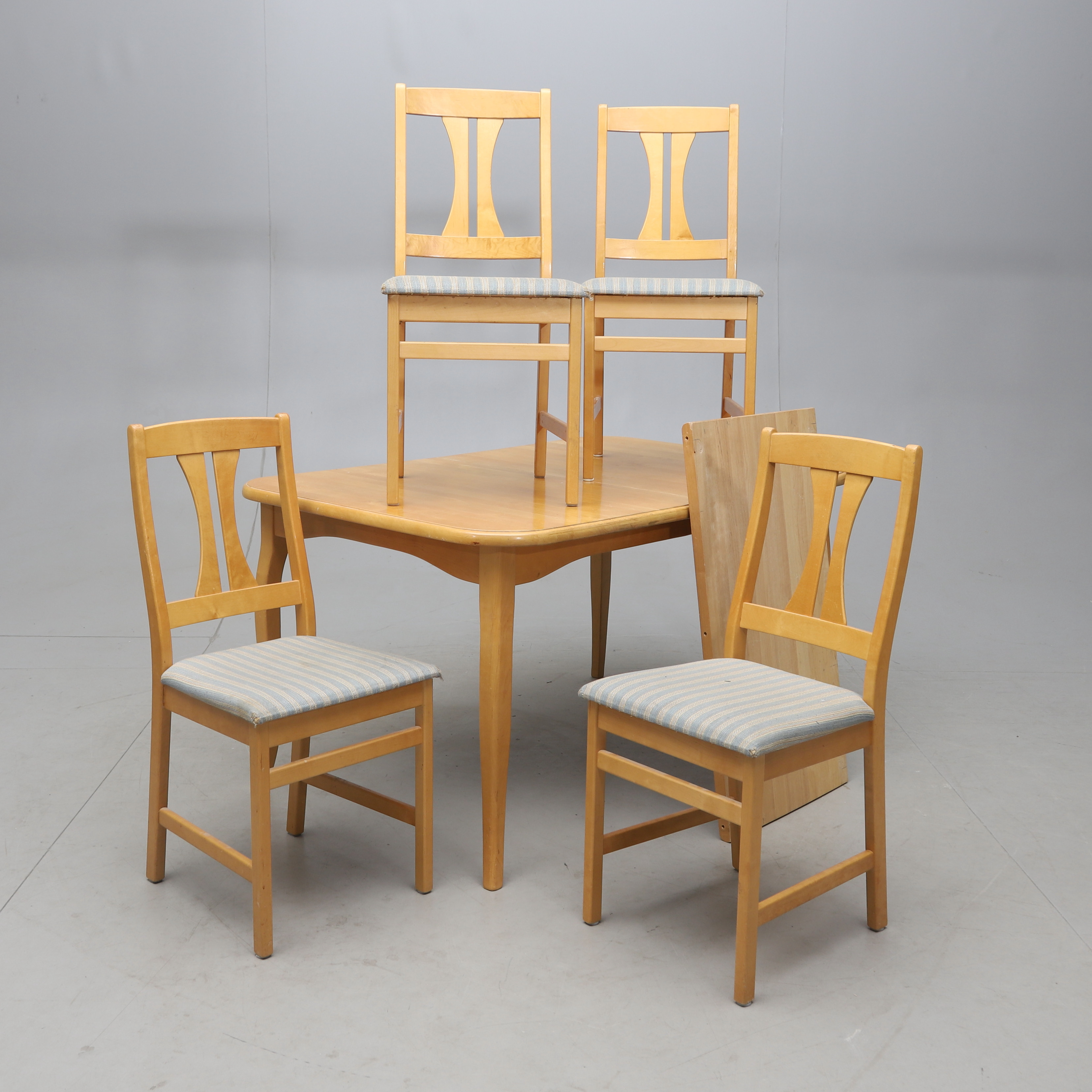 MATGRUPP, 5 delar, björk, 1900-talets andra hälft.