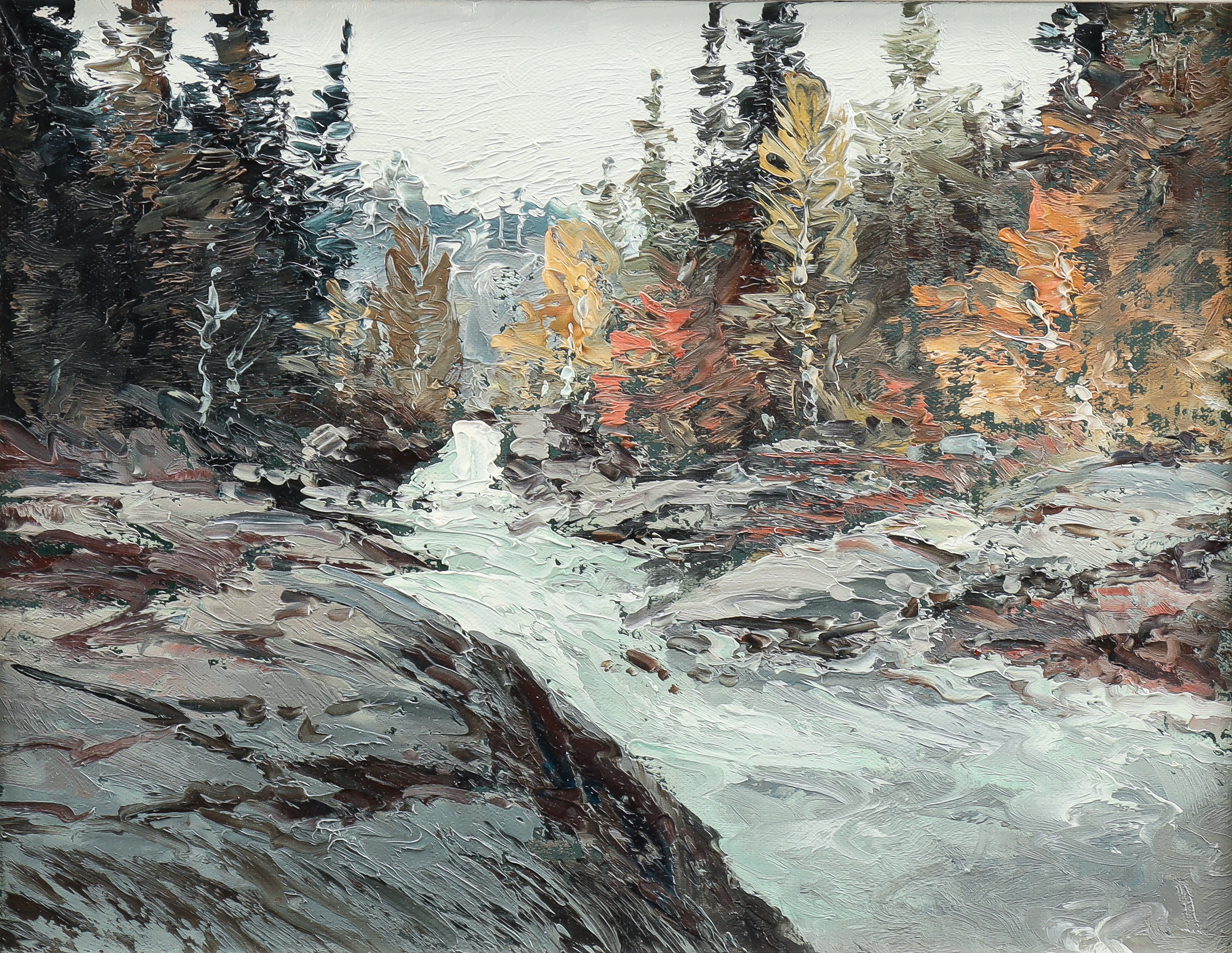 BENGT ANDRÉN. Olja på duk, osignerad märkt med plåt.