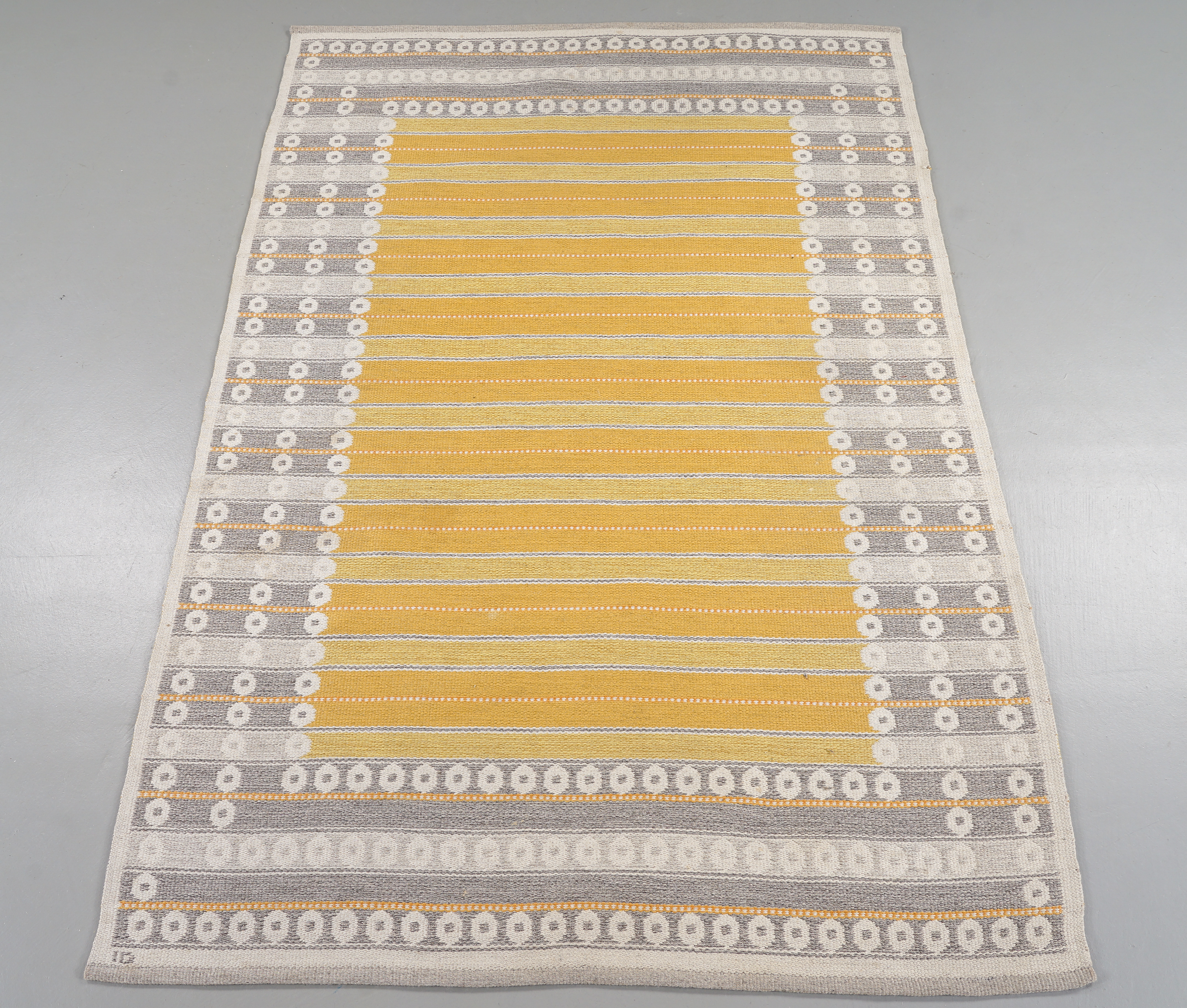 INGRID DESSAU. Vävd, ull, Kasthall, 1960-tal, 242x163 cm.