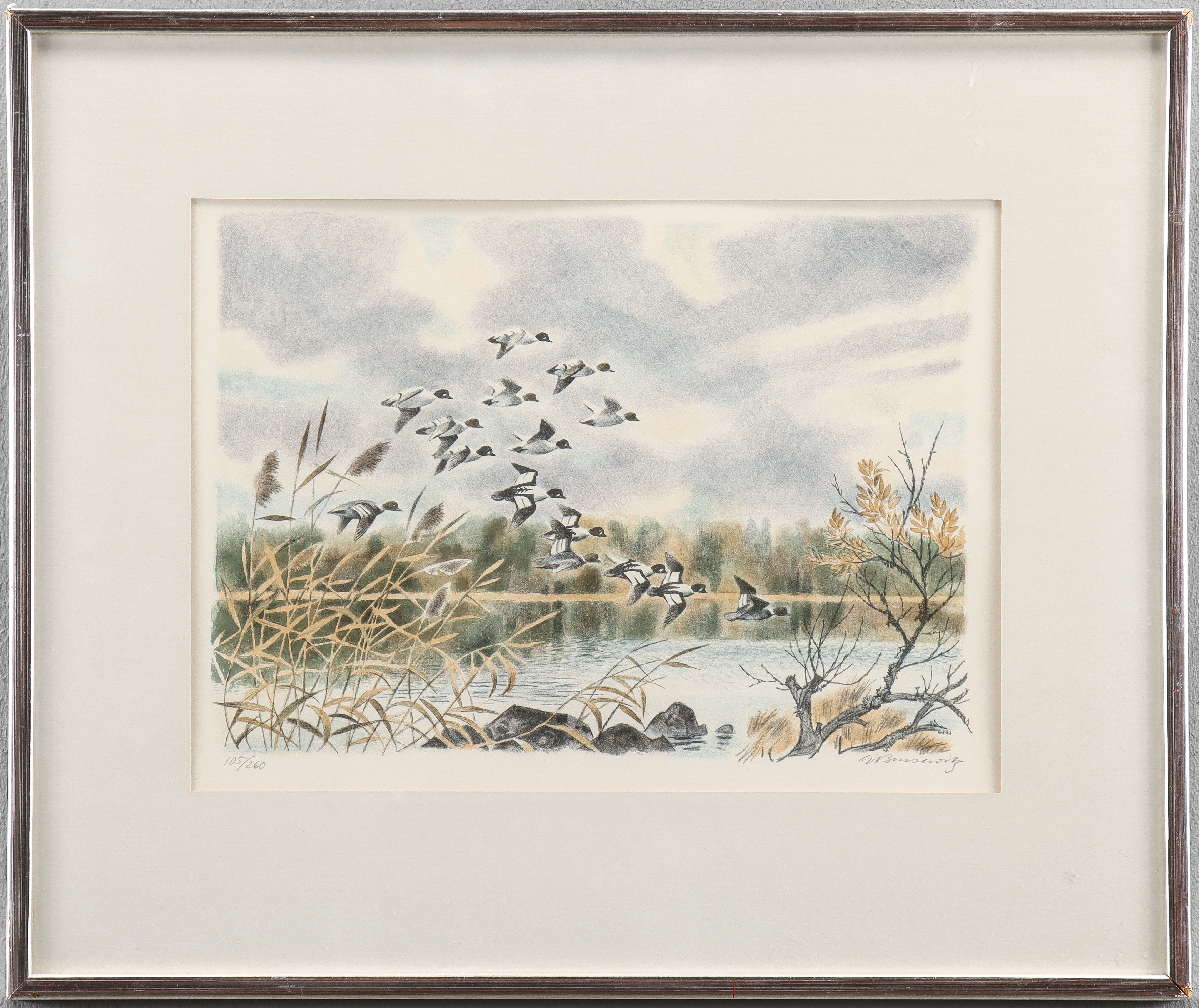 GUNNAR BRUSEWITZ. Litografi105/260, signerad.