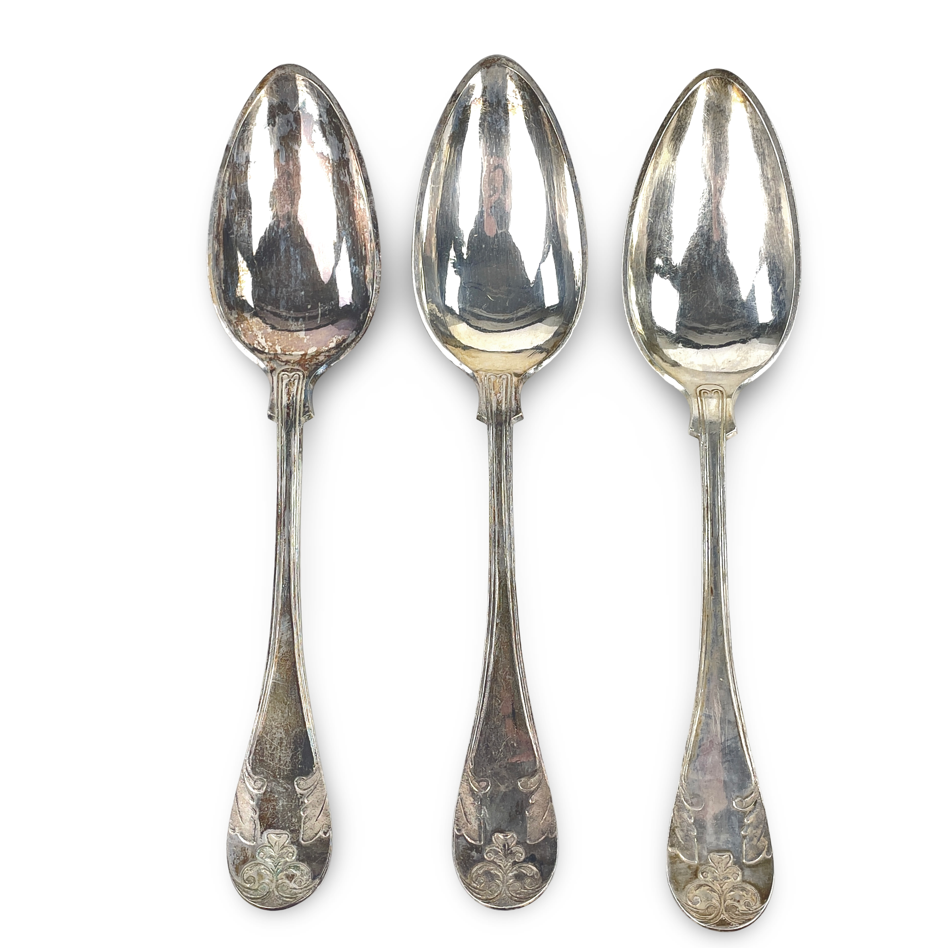 MATSKEDAR, 3 st, silver, G. Lundin, Hudiksvall, 1902.